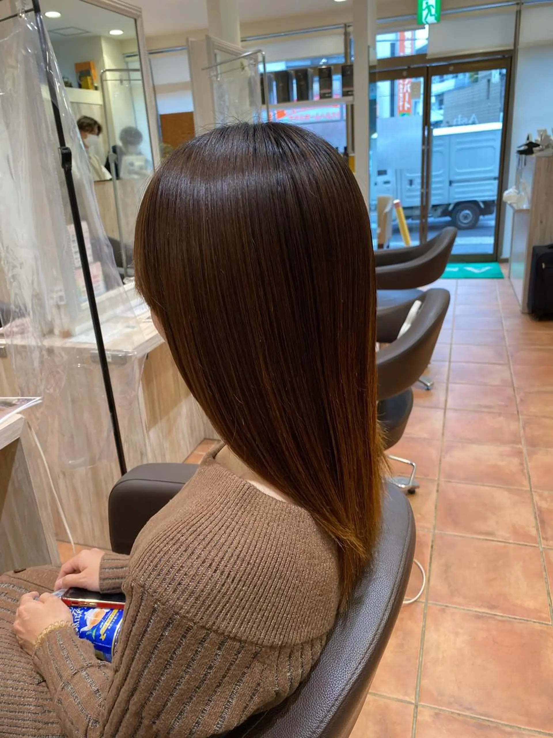 セミロング ヘアカラー トリートメント ☘️清潔感爆上げ☘️ 岡部恒輝のヘアスタイル