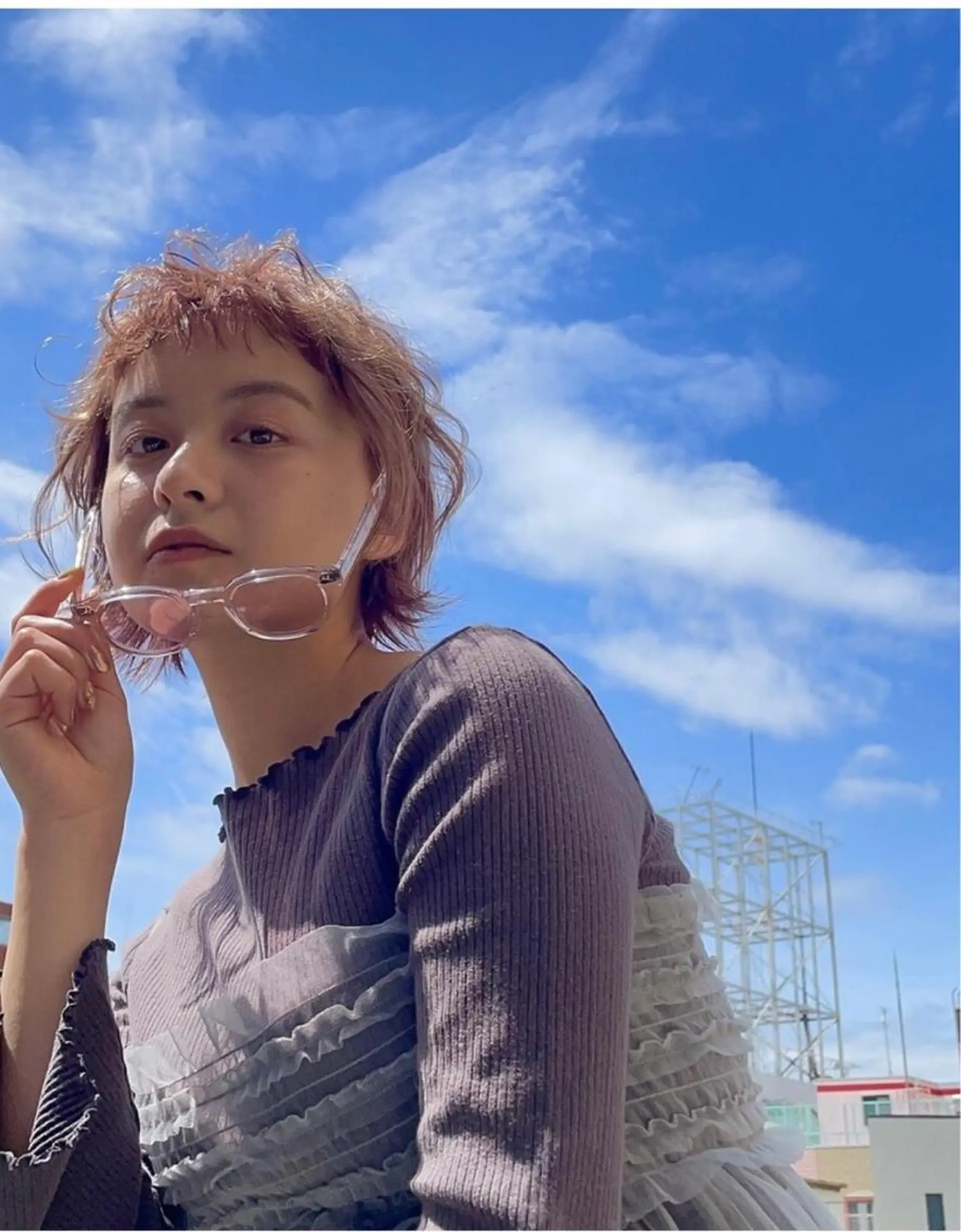 ショート パーマ ヘアカラー トリートメント Libelle hair salonのヘアスタイル