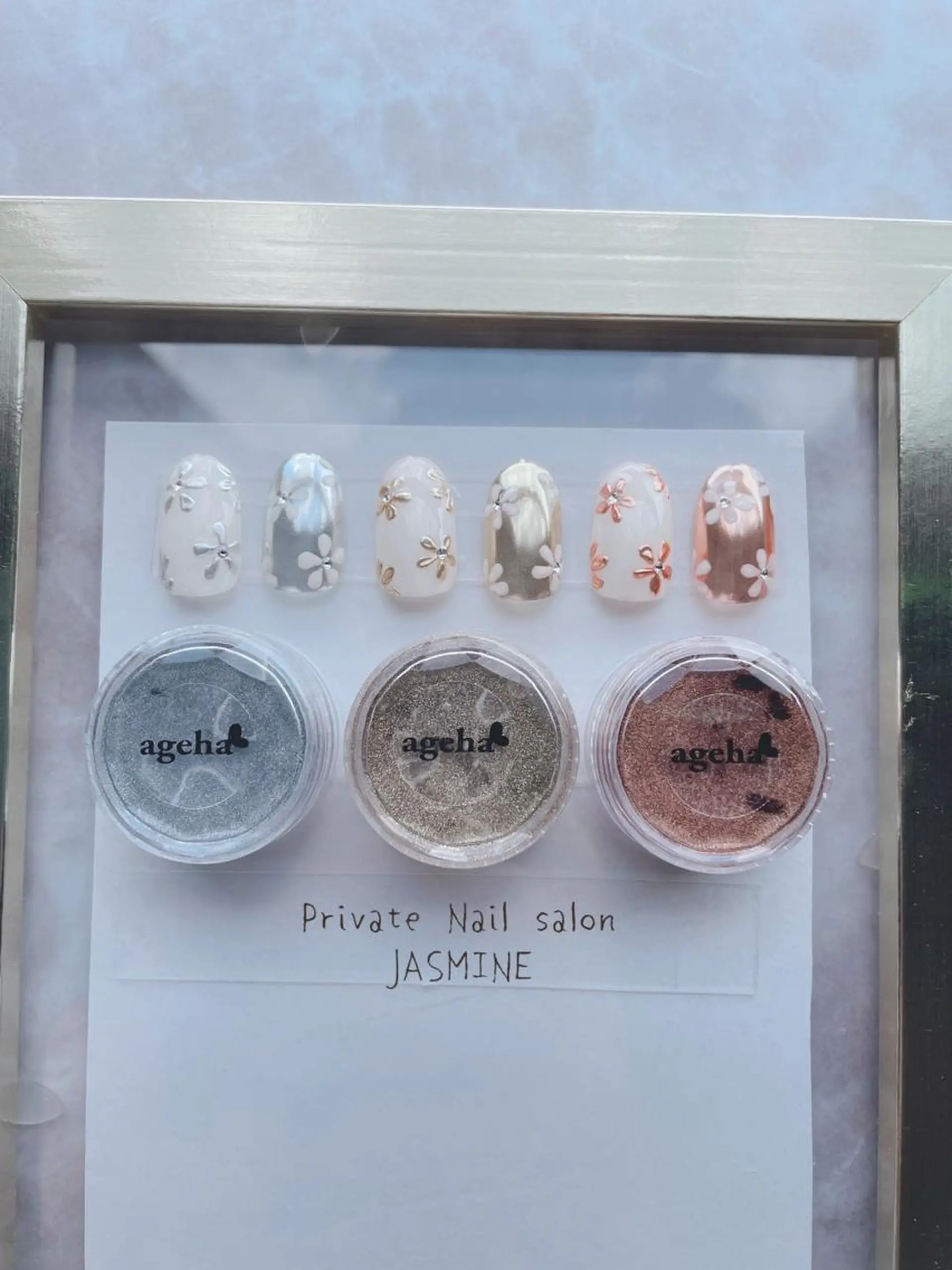 ネイル アートネイル ミラーネイル 春ネイル Nail salon JASMINEのネイルデザイン