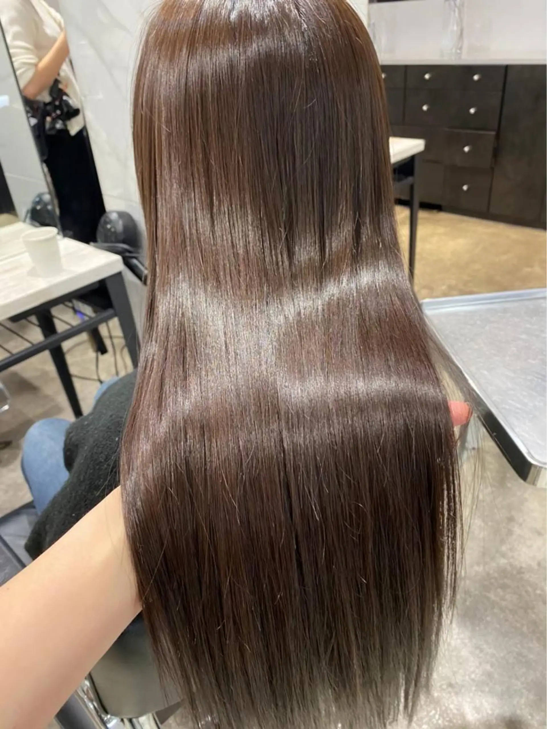 ロング カラー パーマ 伸ばしかけ 増子 祐太朗のヘアスタイル