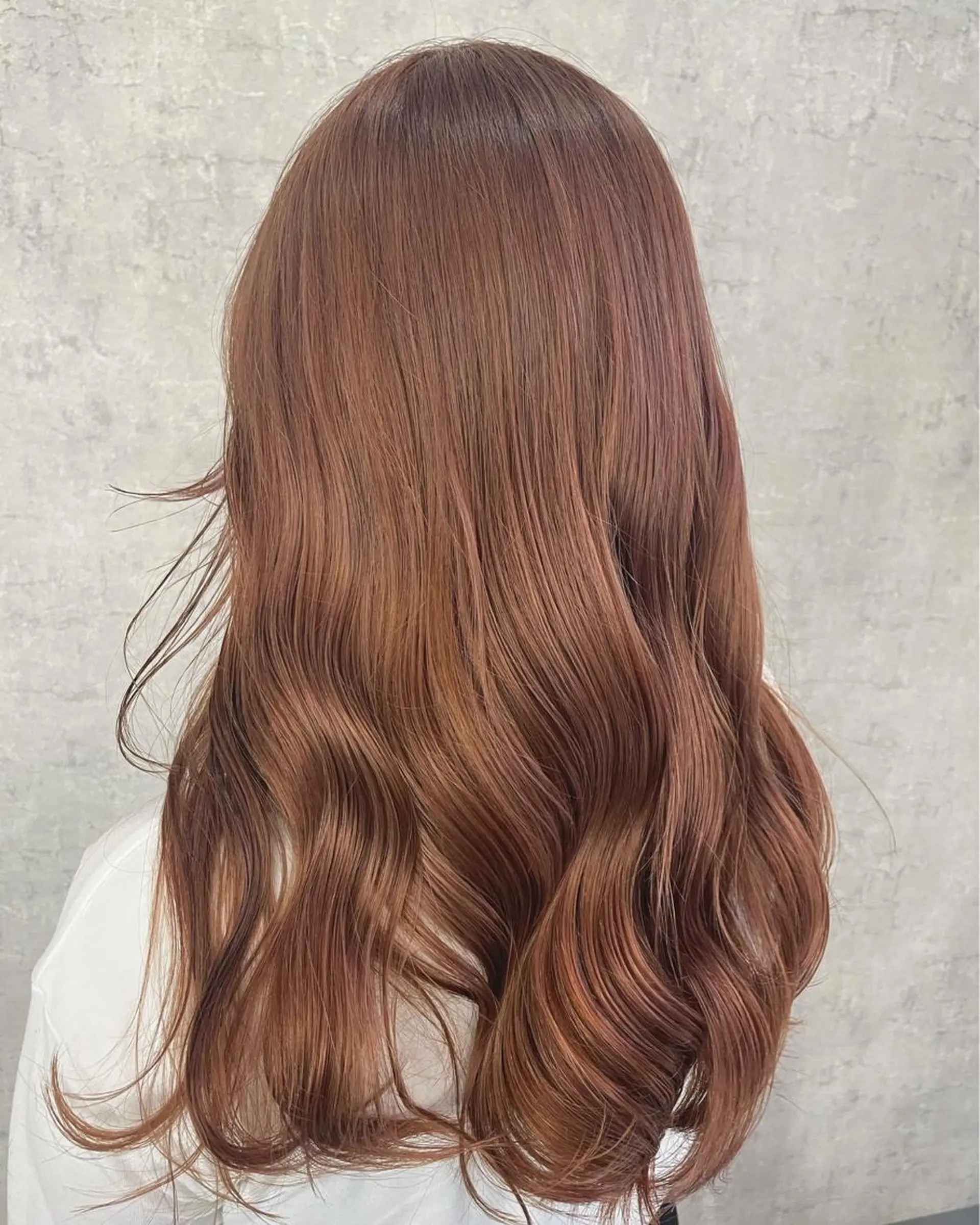 ロング オレンジブラウン 松本 リサのマツエク・マツパデザイン