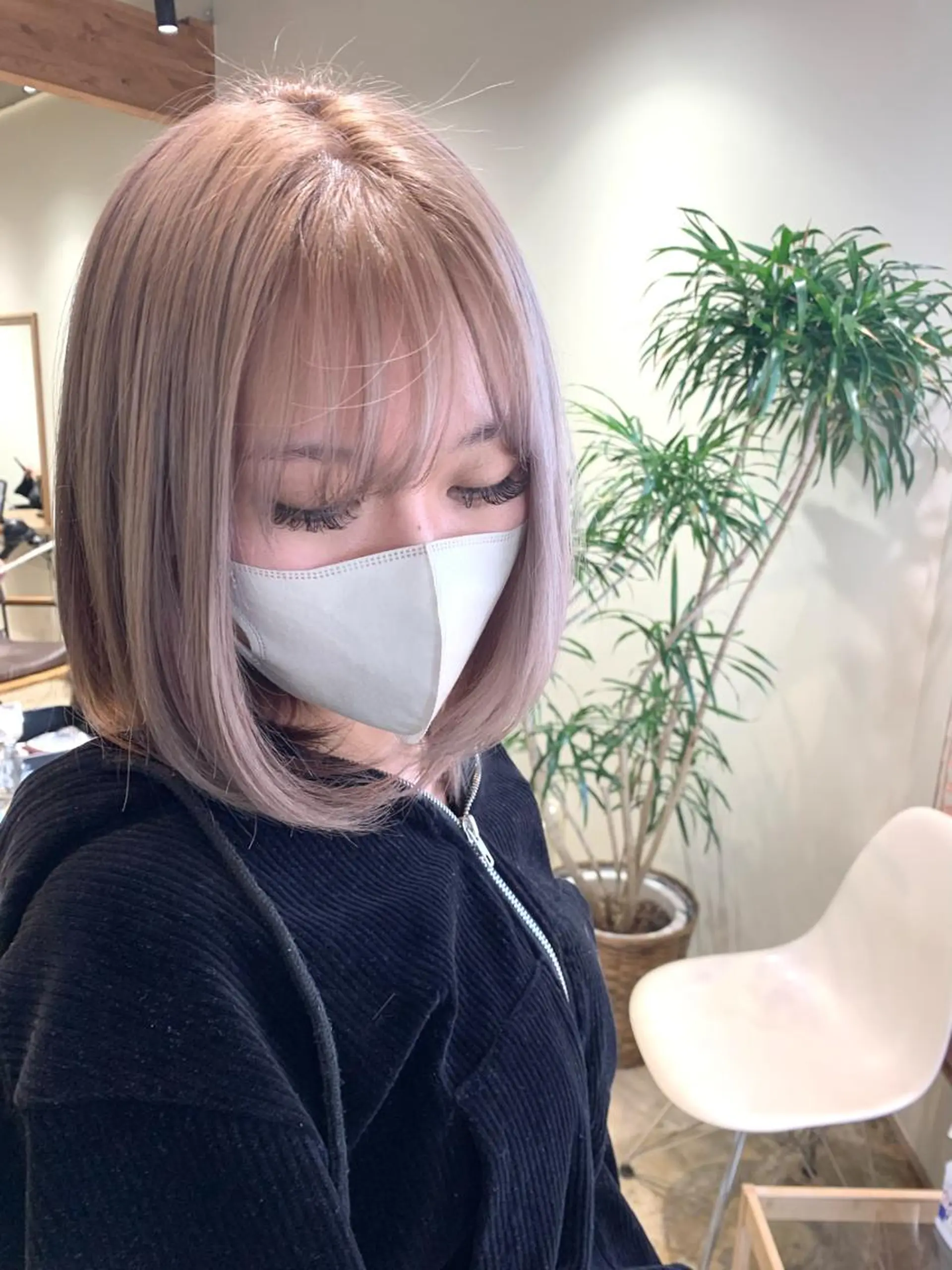 ミディアム カラー カット ヘアカラー トリートメント 園田 将士のヘアスタイル