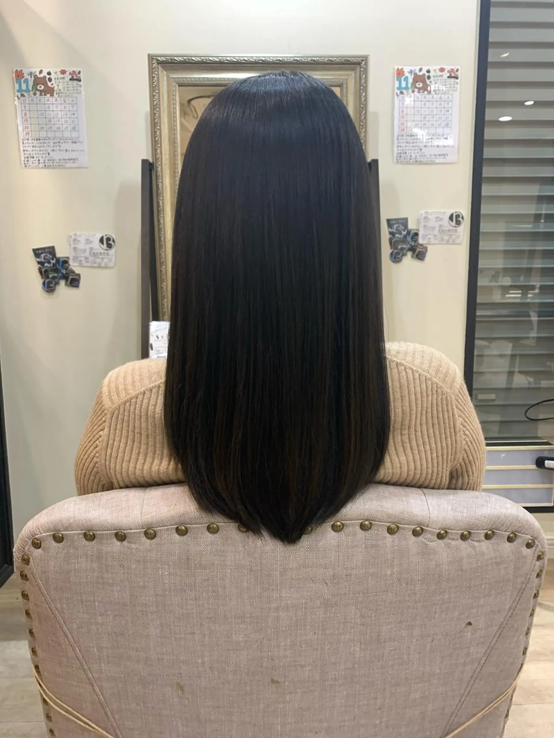 セミロング カラー アッシュ ブルーカラー ブルーアッシュ 髪質改善 トリートメント 艶髪レイヤー上田 紗也🇰🇷💗のヘアスタイル