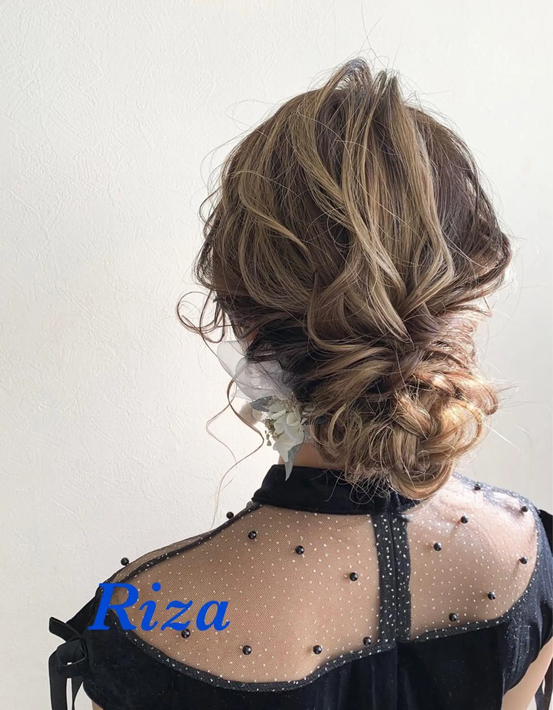 ヘアアレンジ 髪飾り HAIR MAKE Riza所属・谷口 弥生のヘアスタイル