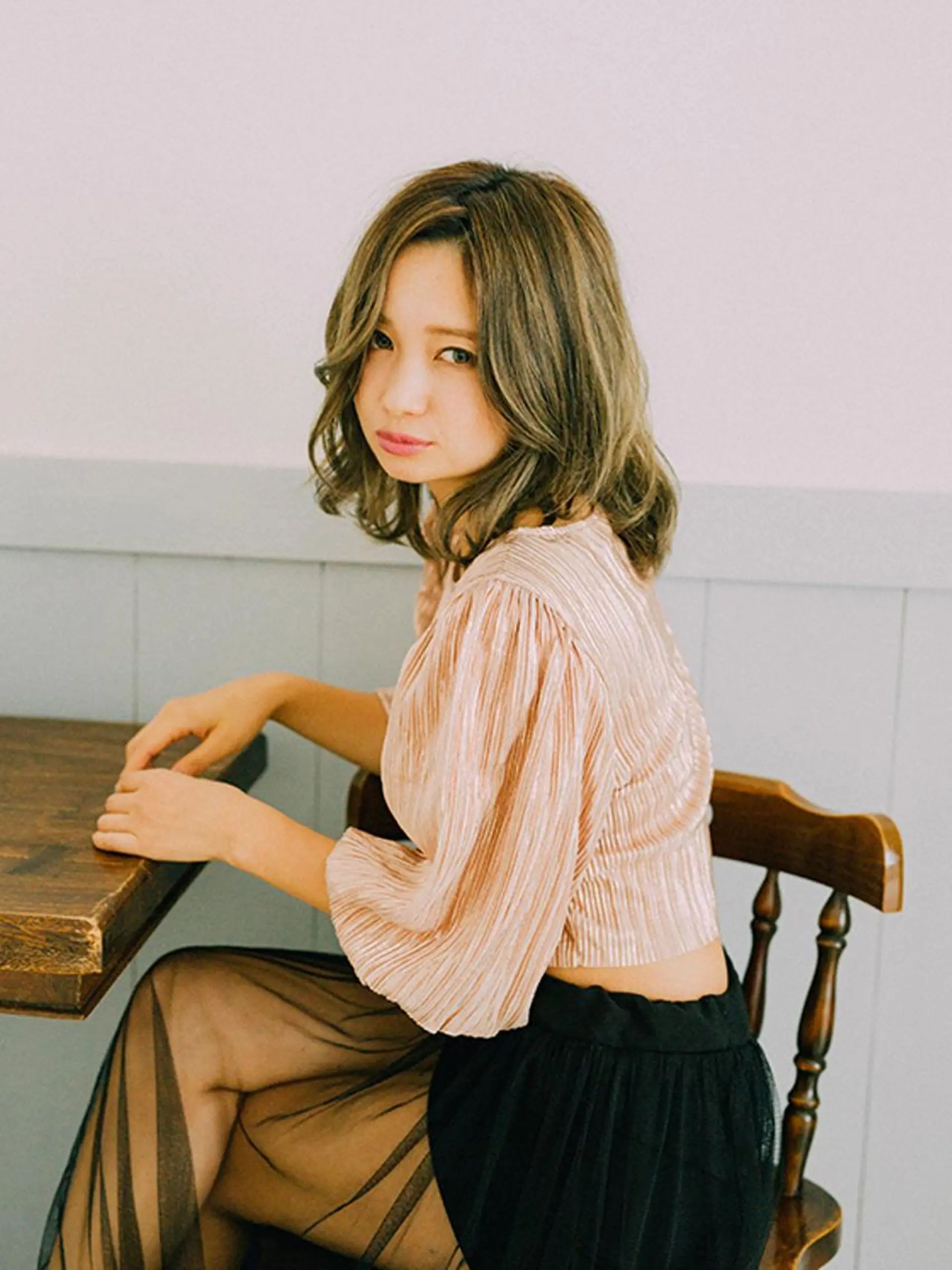 ミディアム Conforto店長 渡邊のヘアスタイル