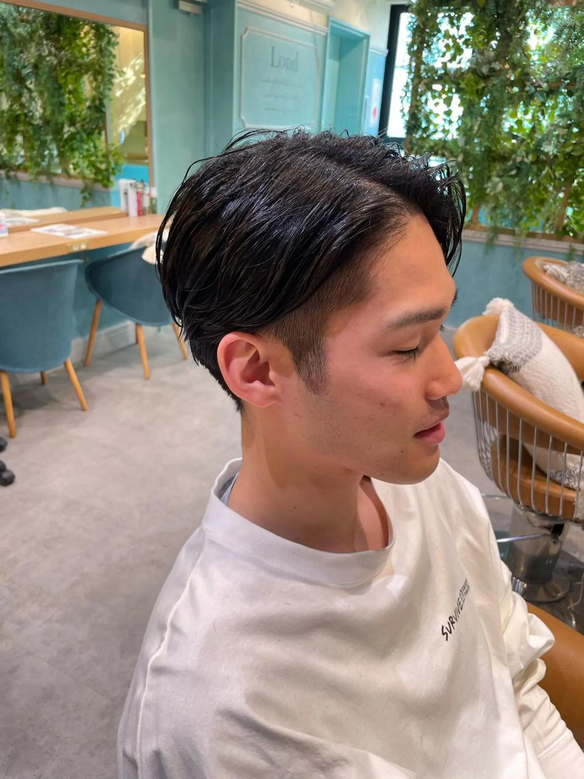 メンズ カット 縮毛矯正　髪質改善 韓国風レイヤー　吉田のヘアスタイル