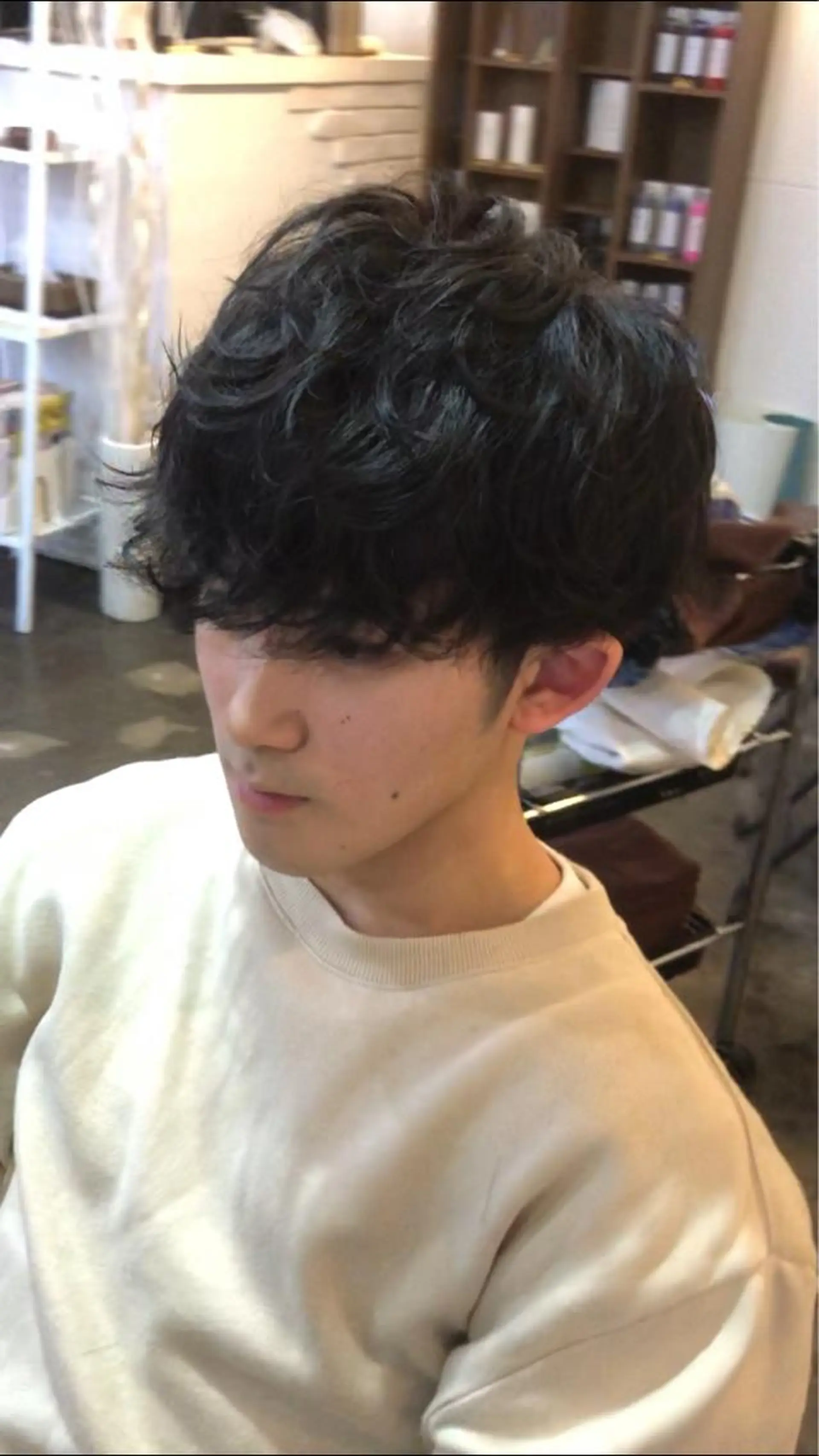 メンズ カット パーマ メンズパーマヒロ トのヘアスタイル