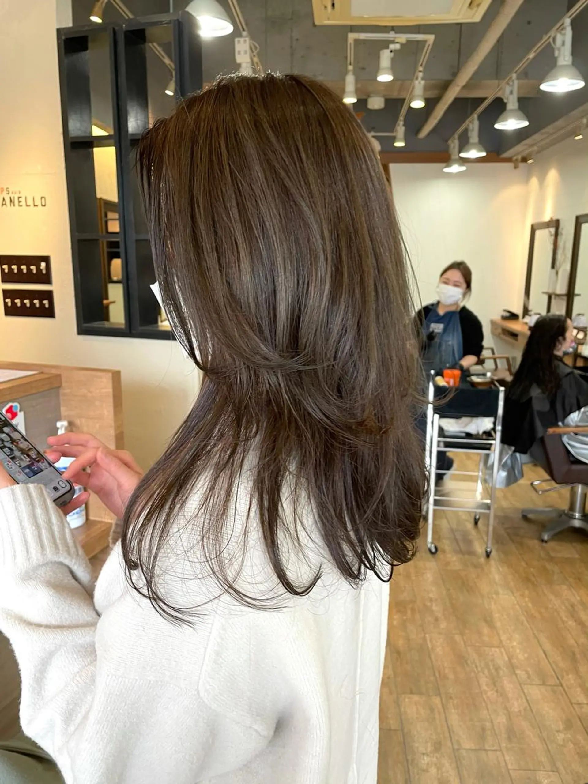 セミロング カラー ショート/ボブ/ メンズ/縮毛矯正のヘアスタイル