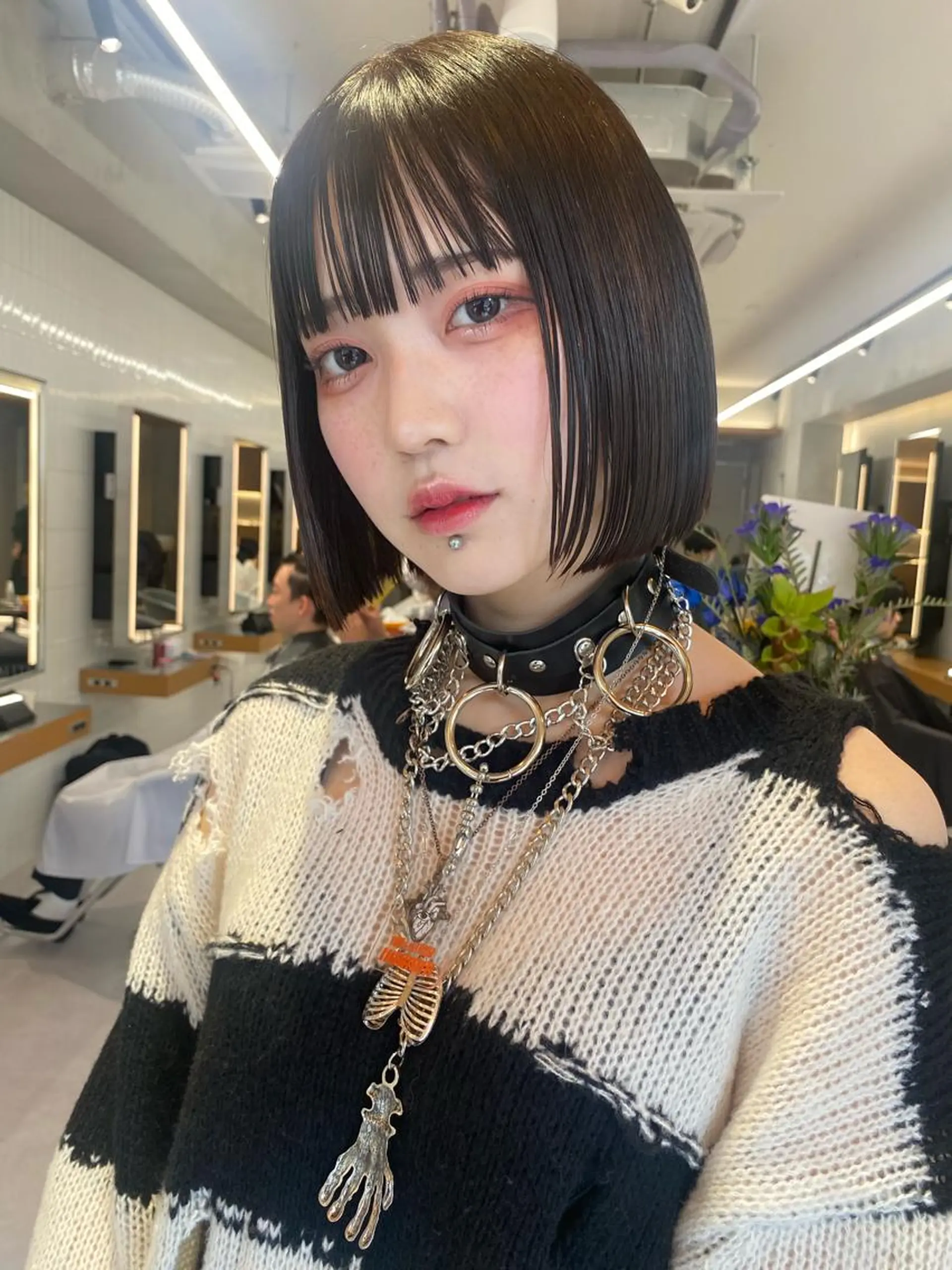 カラー カット ヘアカラー トリートメント センターパート/ 暖色カラーayuのヘアスタイル