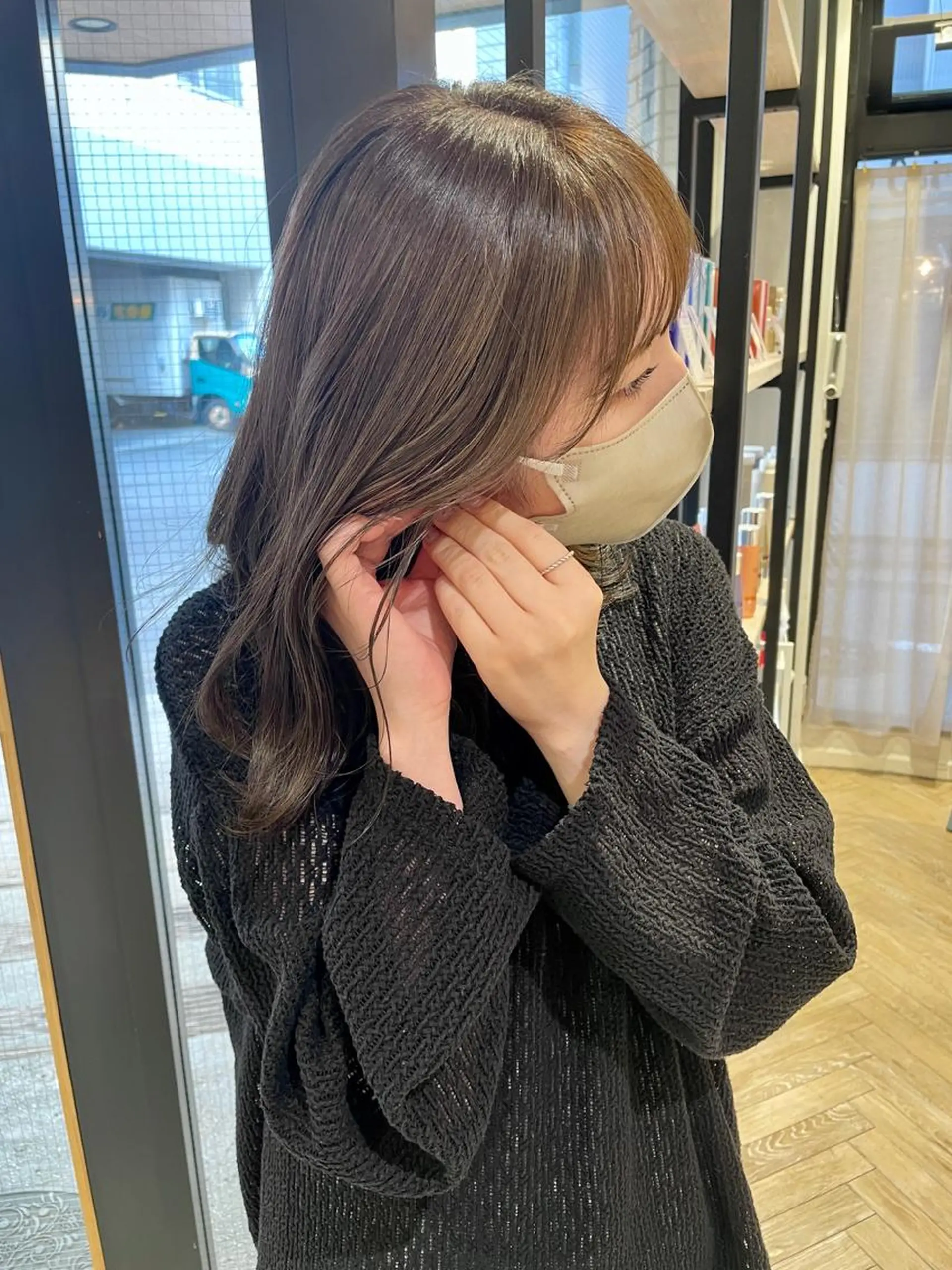 ミディアム カラー カット トリートメント カラー/レイヤー/ 髪質改善/PAAQのヘアスタイル