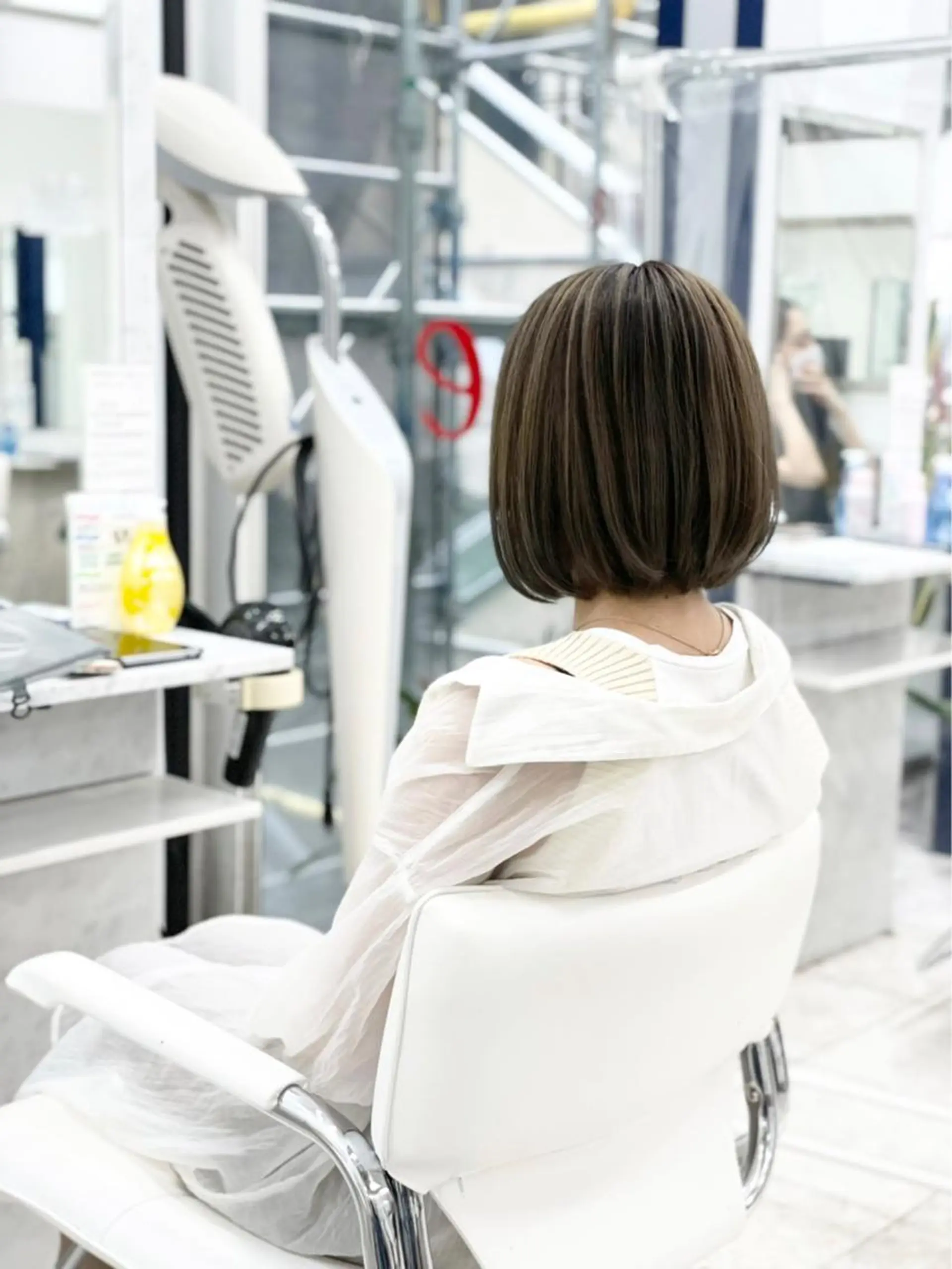 ショート ハイライト&曲がる 縮毛矯正特化 玉置のヘアスタイル