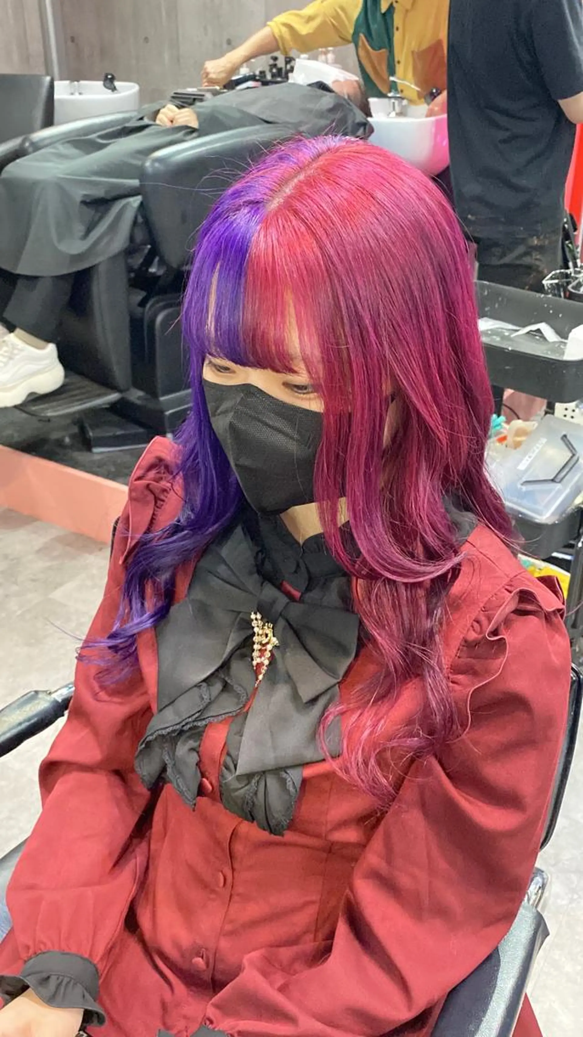 ロング カラー ブリーチ ケアブリーチ ヘアカラー 艶髪サラサラカラー 🌈前原健吾のヘアスタイル
