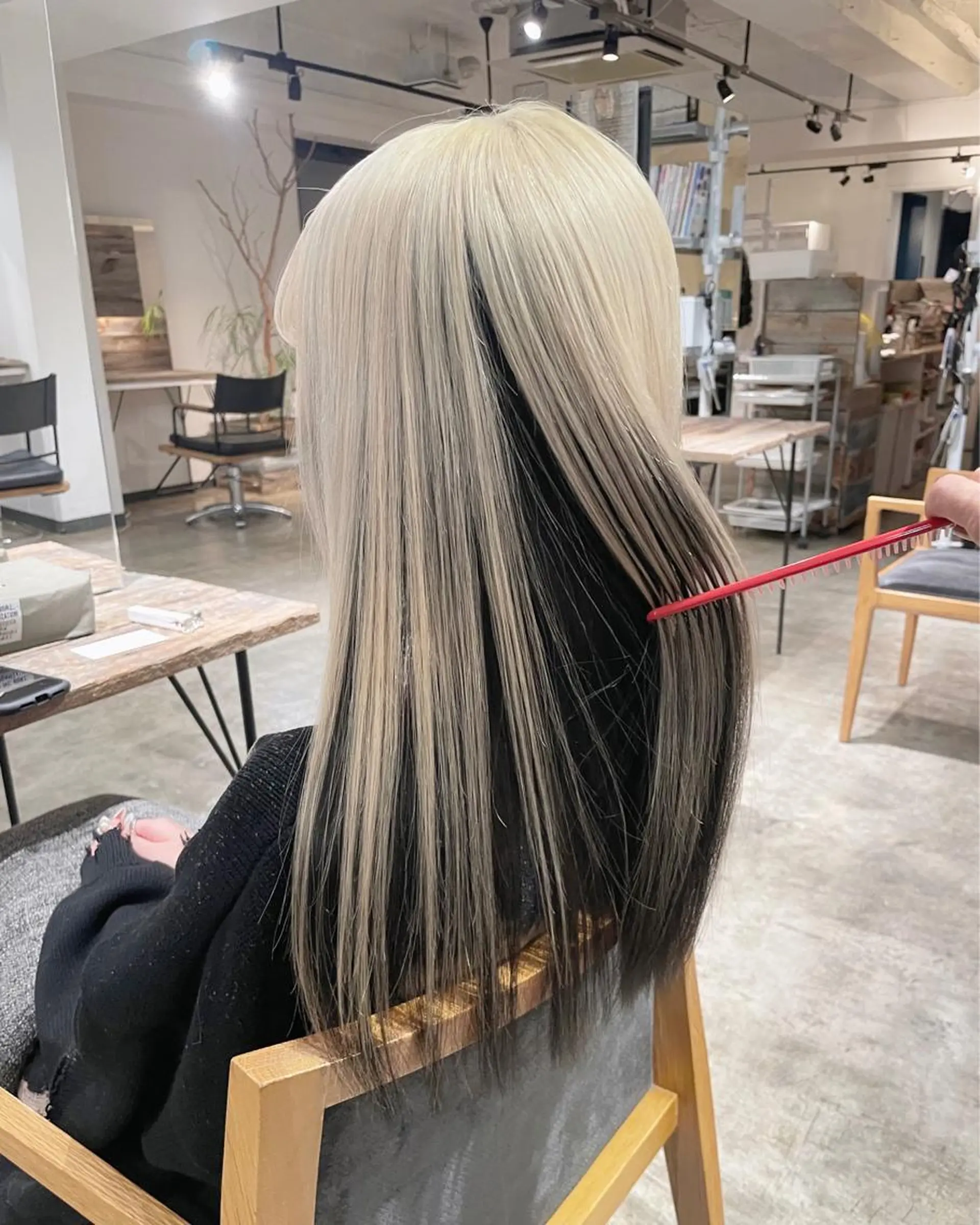 ミディアム カラー ヘアカラー トリートメント ヘアセット ✨艶ブリーチカラー ✨四ノ宮裕己のヘアスタイル