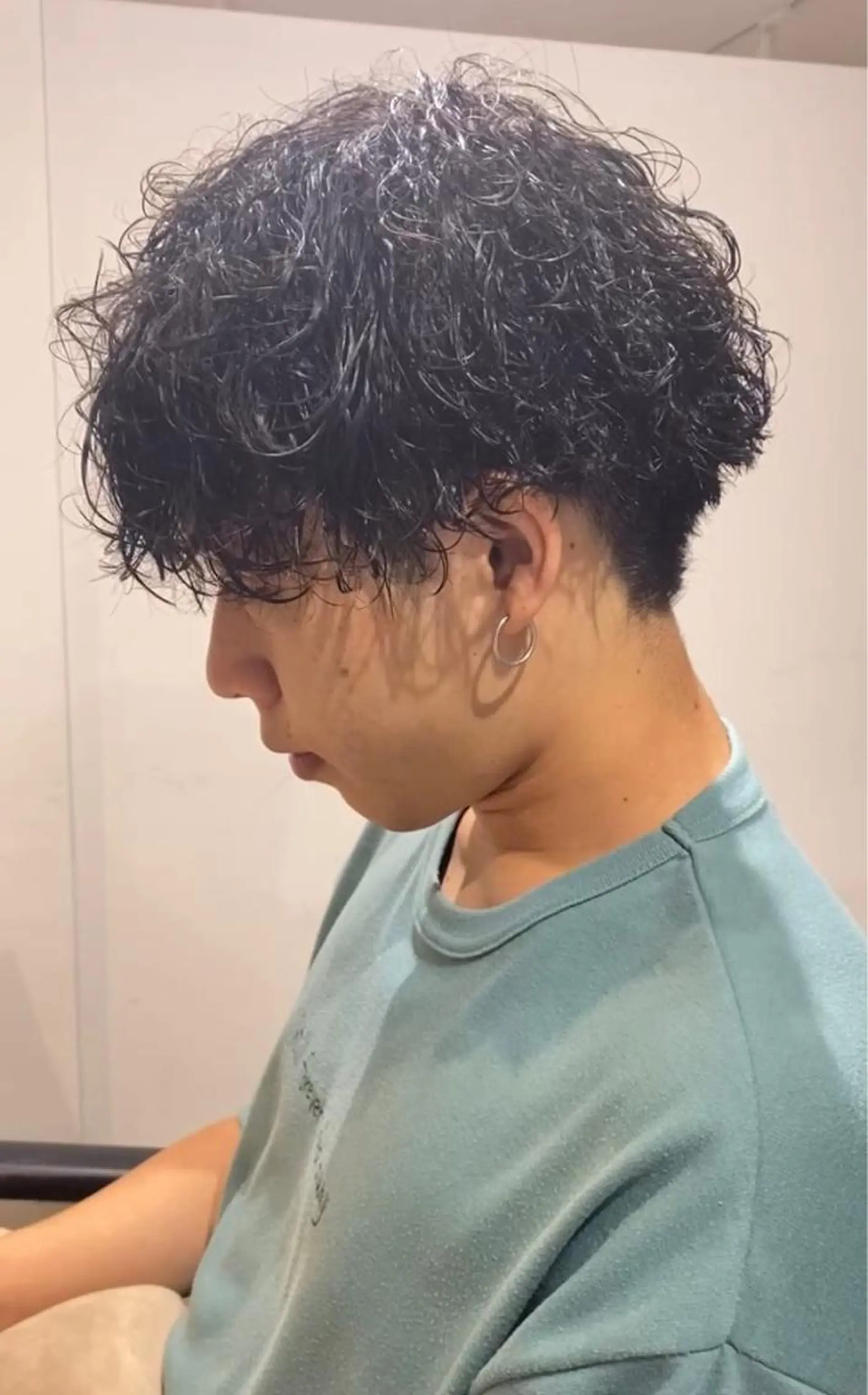 ショート パーマ メンズ メンズパーマ 波巻きパーマ 斎藤 仁のヘアスタイル