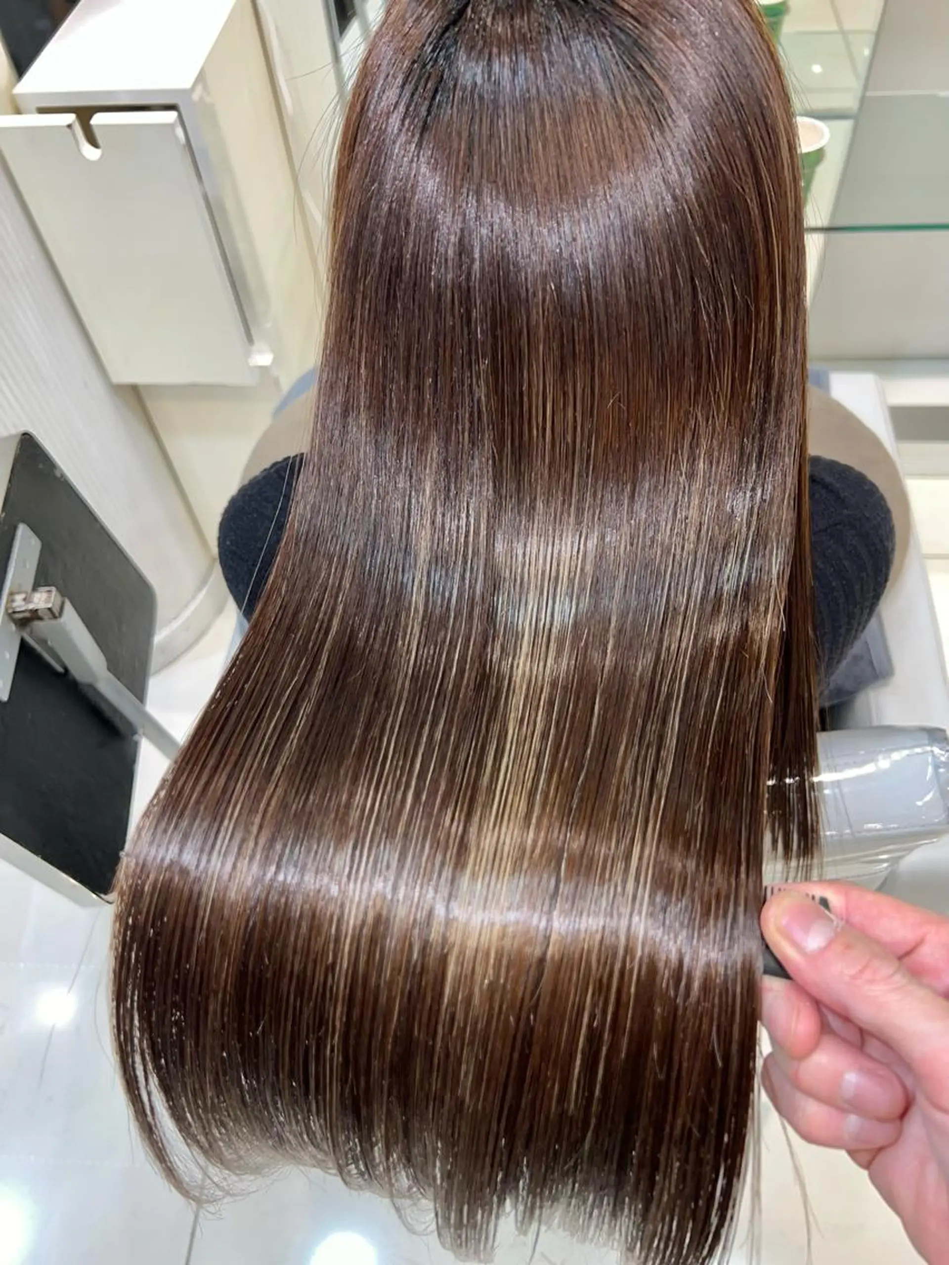 ロング ハイライト カット ヘアカラー トリートメント 縮毛矯正/髪質改善 /ブリーチ/東陽町✨のヘアスタイル