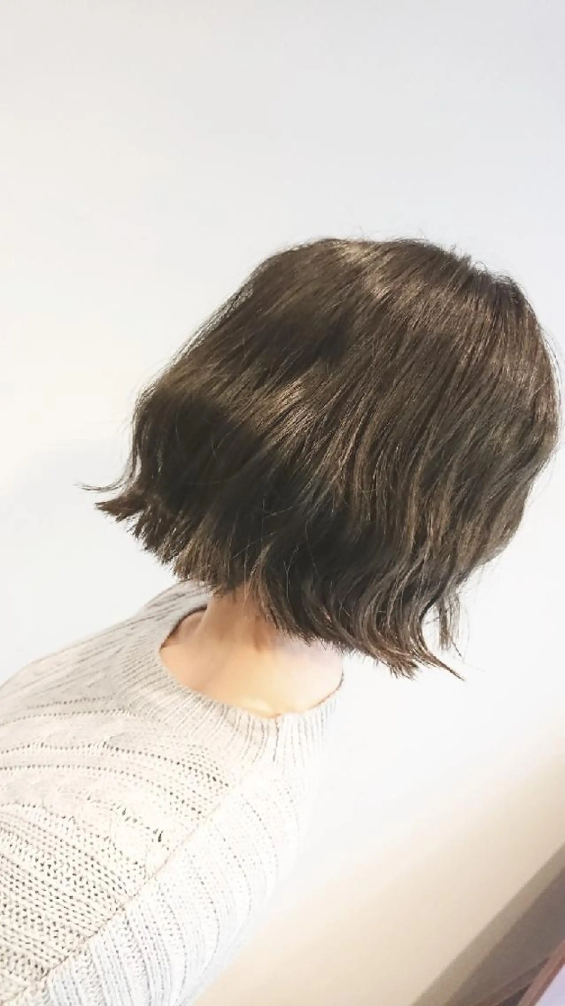 ショート カラー 切りっぱなしボブ アッシュ ボブ ◎モチマル チアキ◎のヘアスタイル