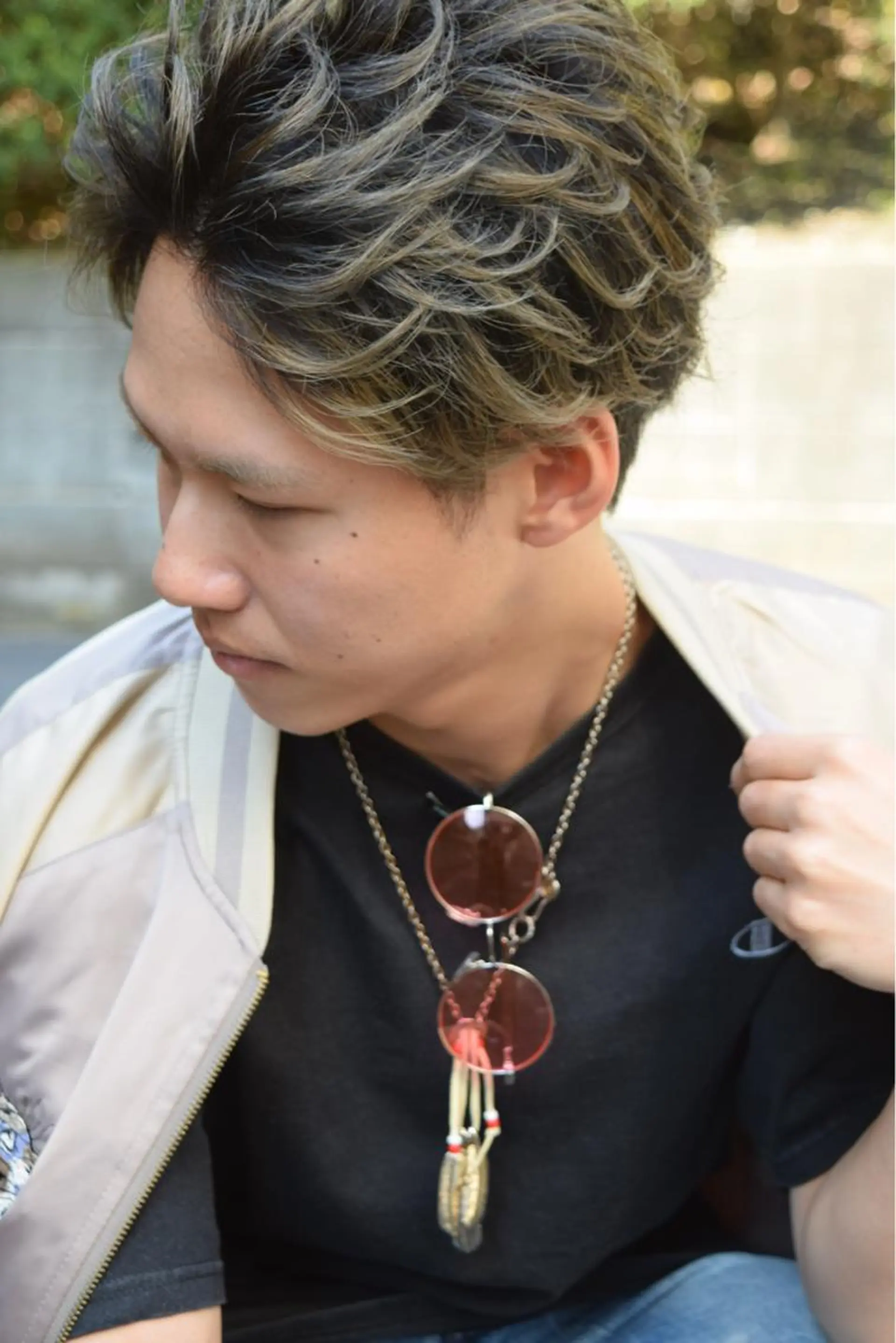 ショート カラー パーマ メンズ イシイ リョウヘイのヘアスタイル
