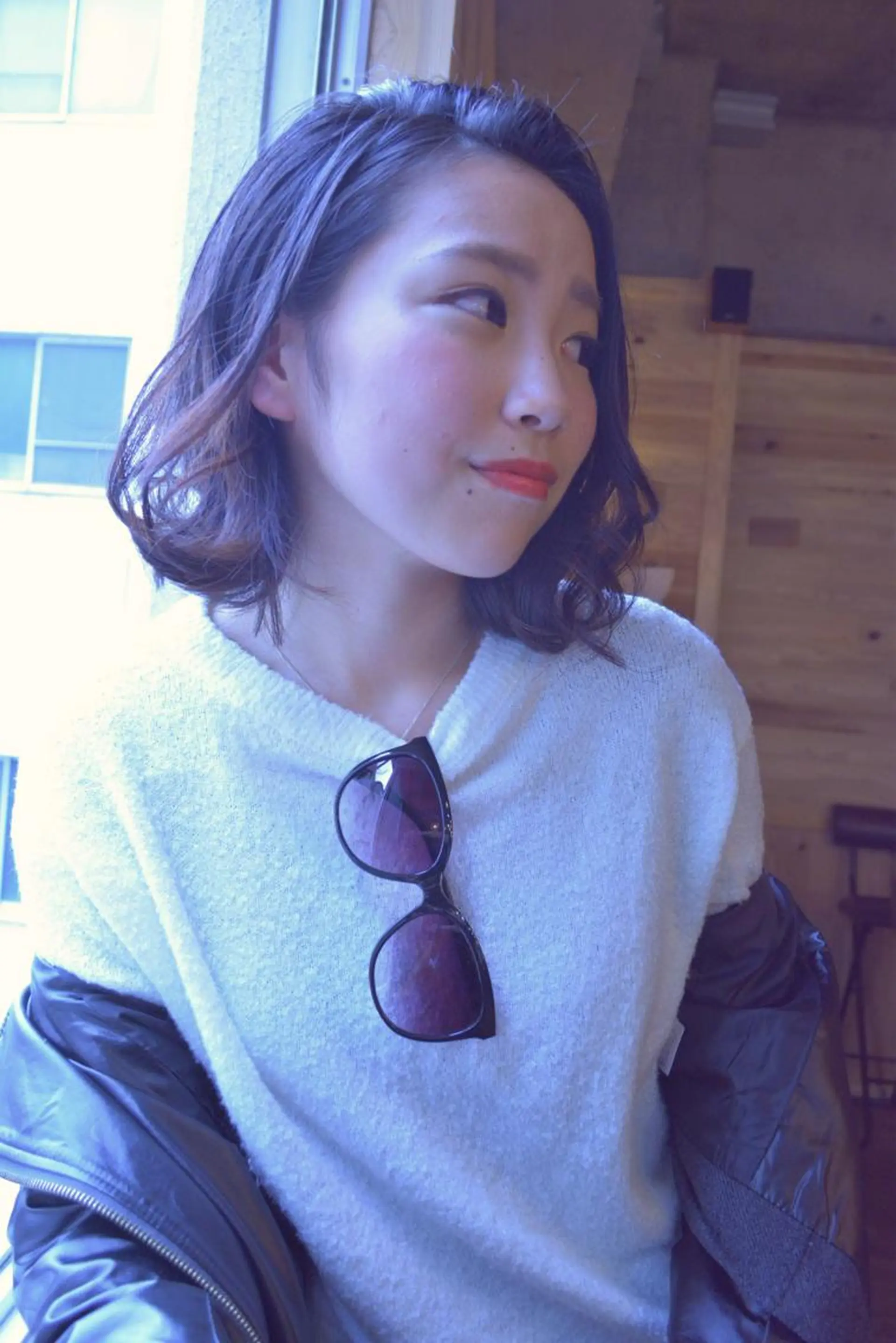 ショート ミディアム カラー パーマ 透明感カラー belle chambreイブカのその他イメージ