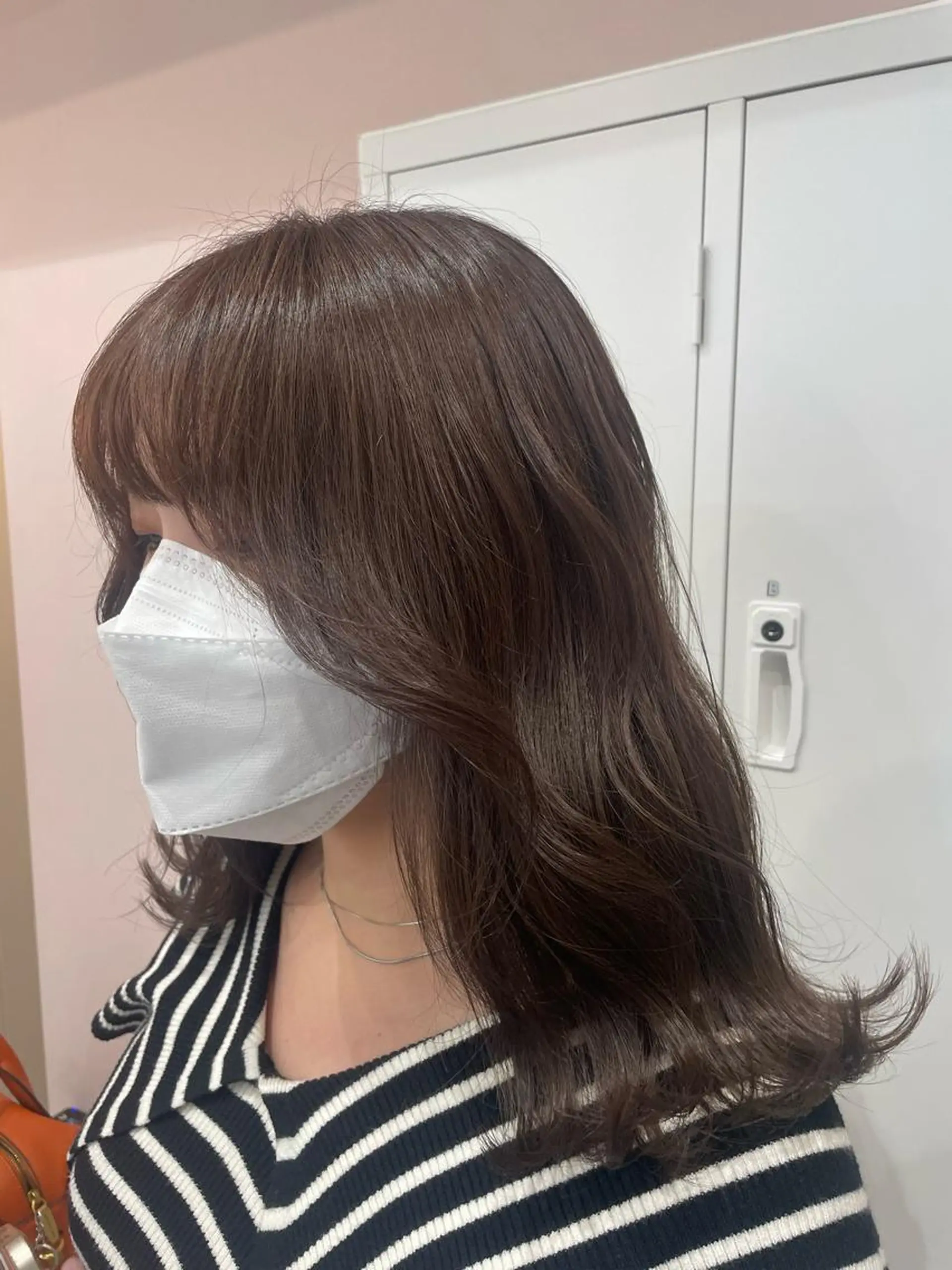 ミディアム ヘアカラー トリートメント ヘッドスパ マホ/日吉/髪質改善 /レイヤー/ガーリーのヘアスタイル