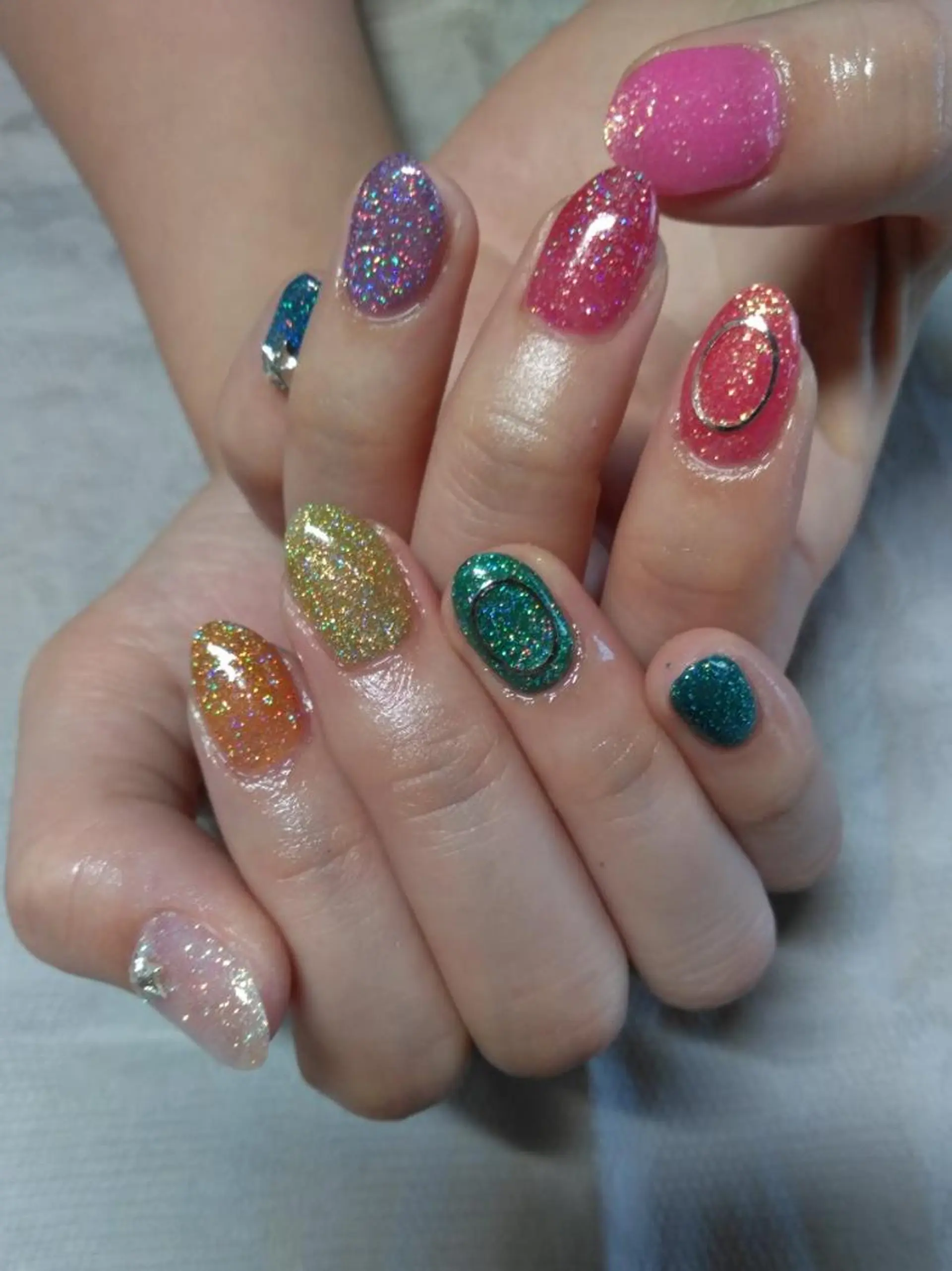 ネイル グラデーション ワンカラーネイル lylynail YUUKAのネイルデザイン