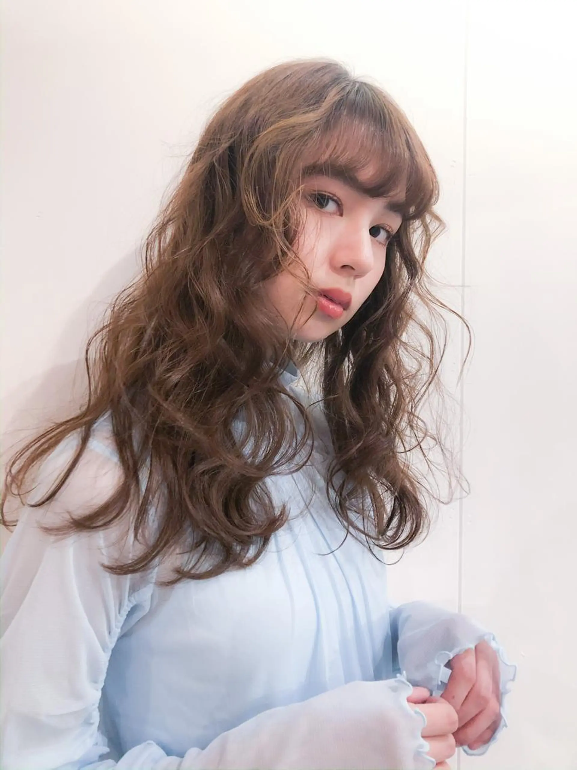 ロング ヘアアレンジ チョコレートブラウン 艶髪/モテヘア🎀 MIHOのヘアスタイル