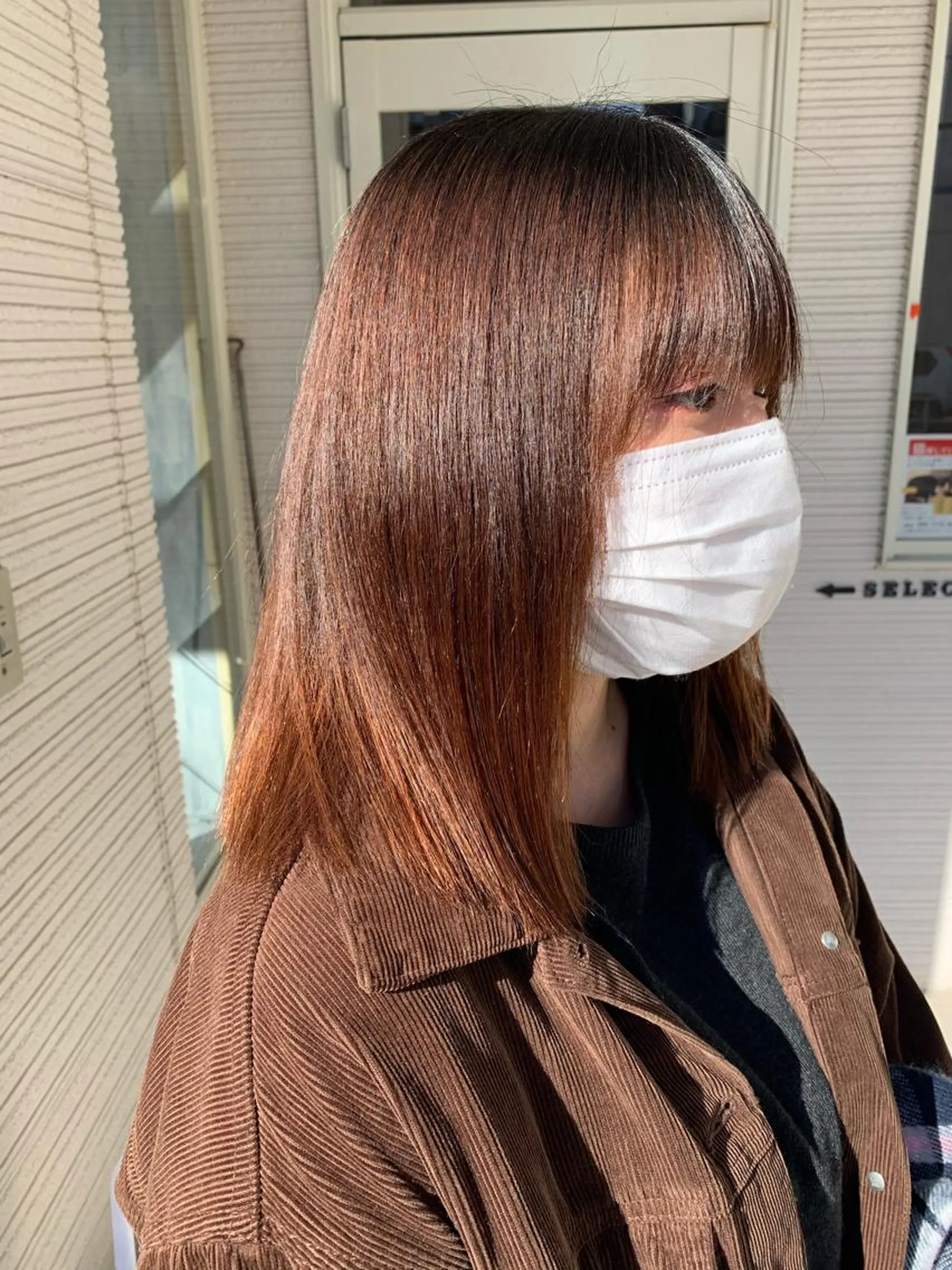セミロング パーマ Sakairi Yunaのヘアスタイル