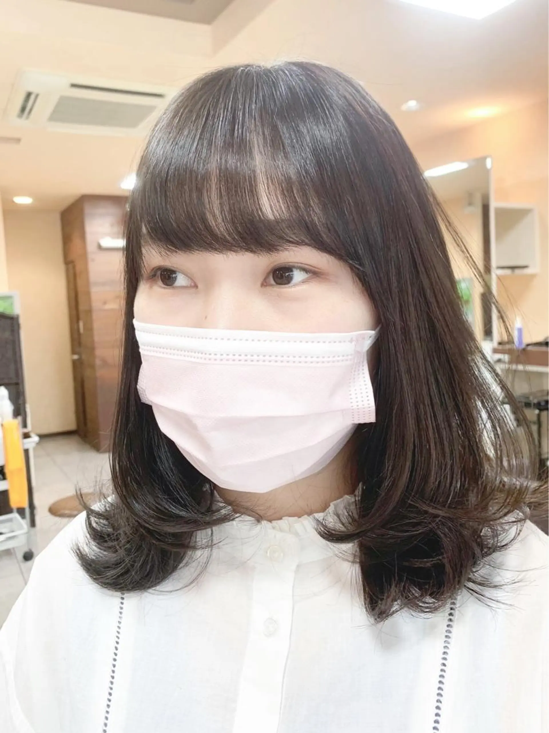 ミディアム カット 縮毛矯正 🫧艶髪カラー🫧 森本くるみのヘアスタイル