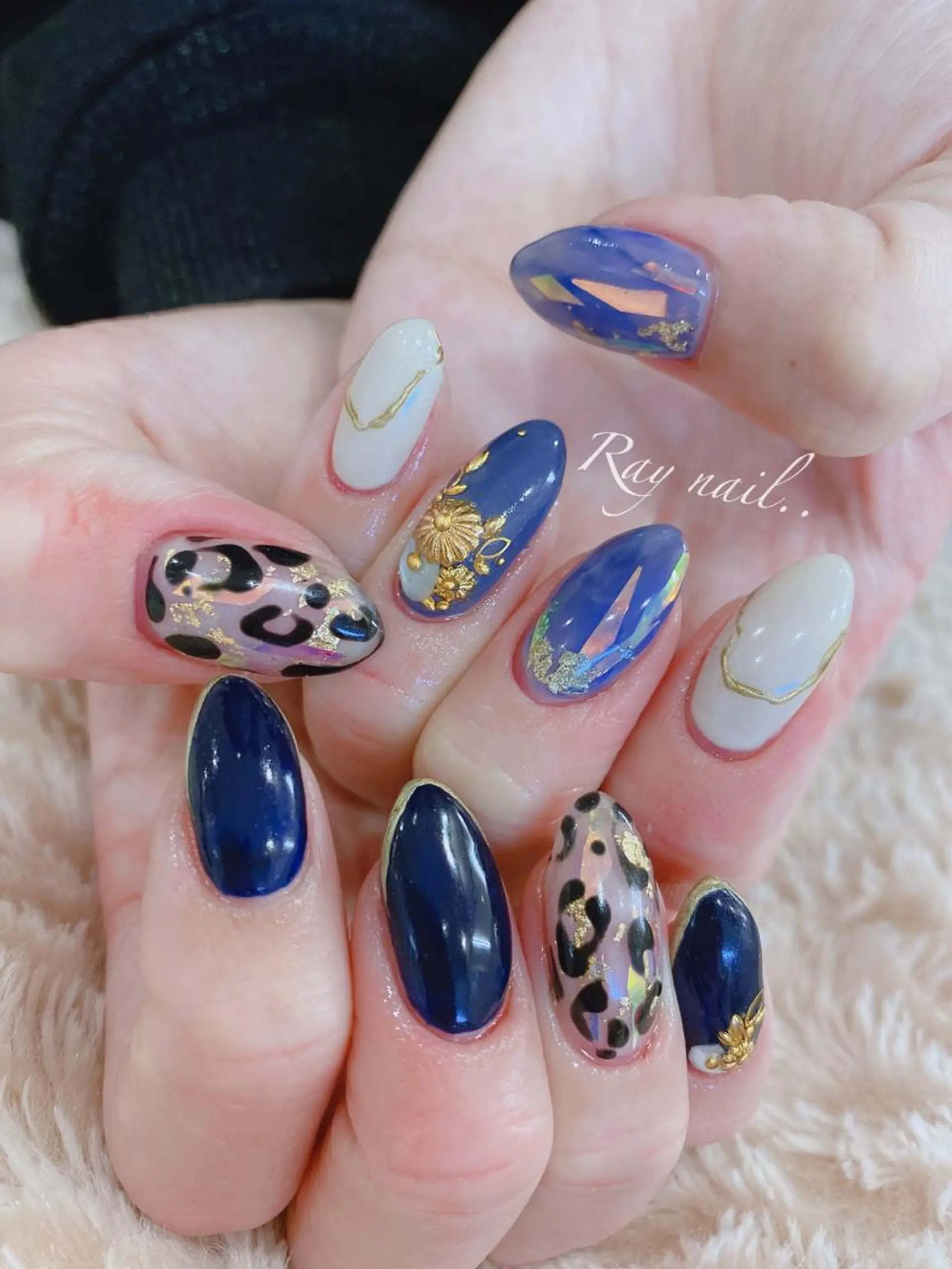 ネイル アニマル柄 シンプルネイル nailsalon ∞ ﾐｶﾅﾙ ∞のネイルデザイン