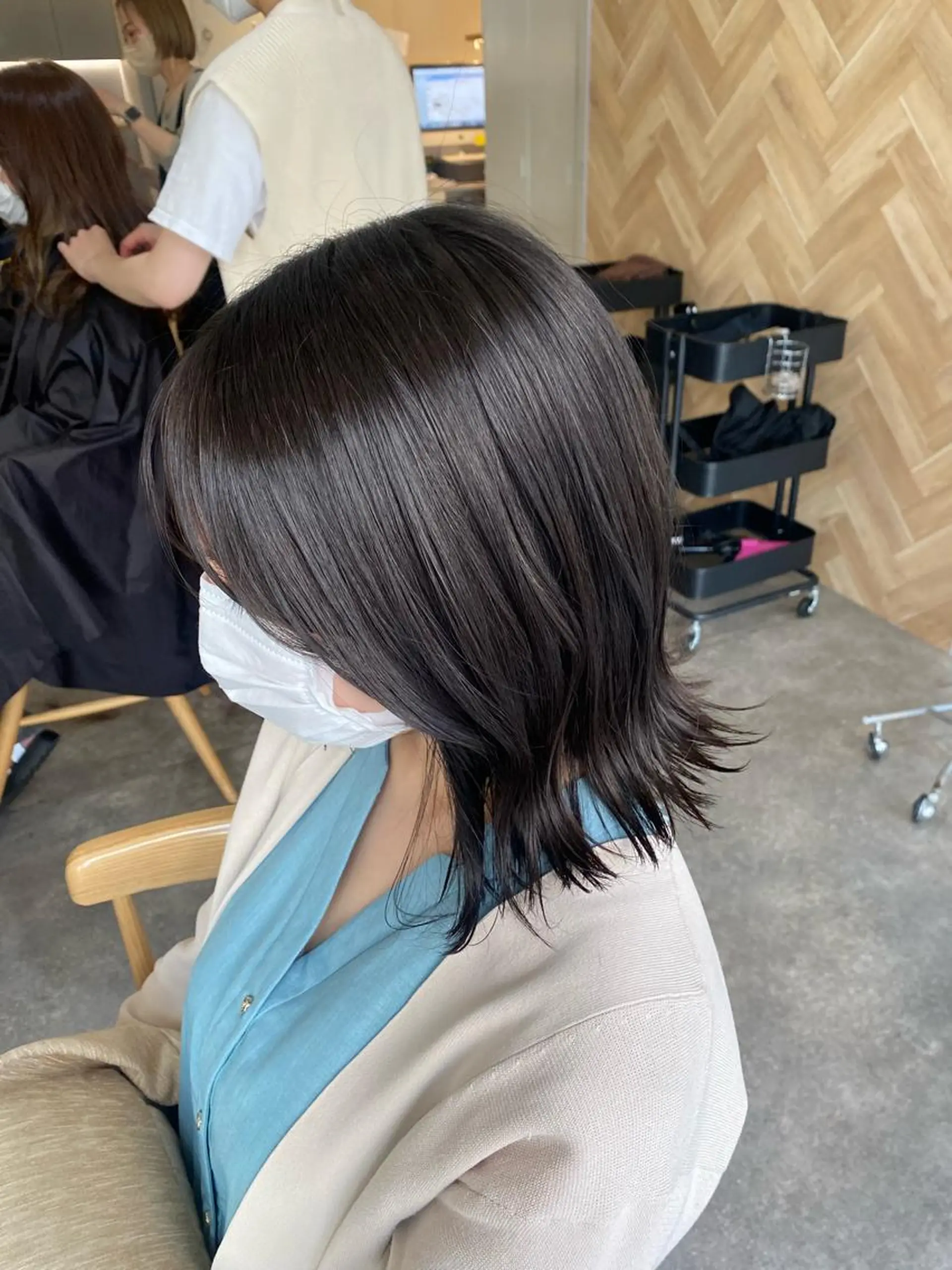 ミディアム カラー ヘアアレンジ ボブ /ニュアンス/ satomi🧸💖のヘアスタイル