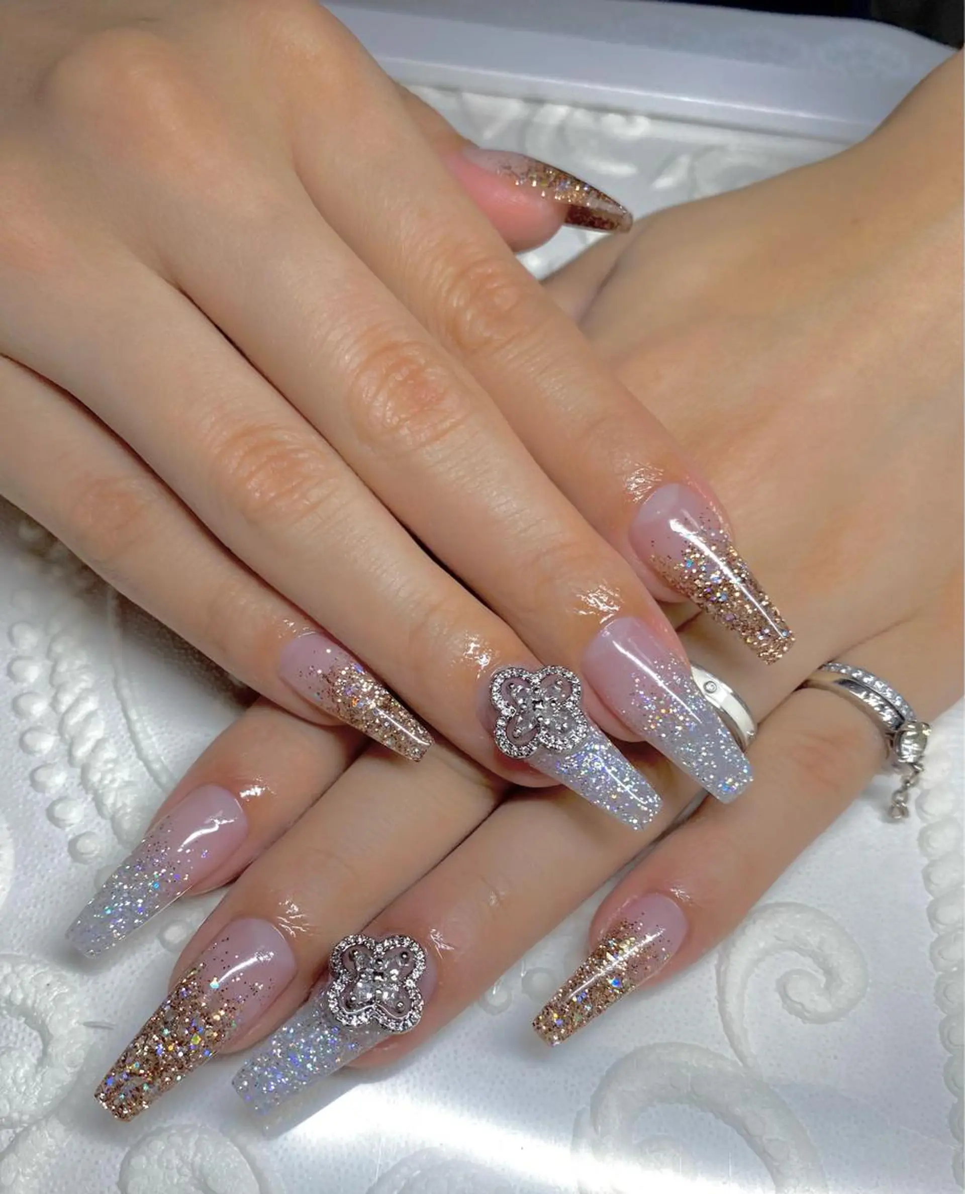 ロング ネイル ラメ(グリッター) ハンドネイル LUNE NAILのその他イメージ