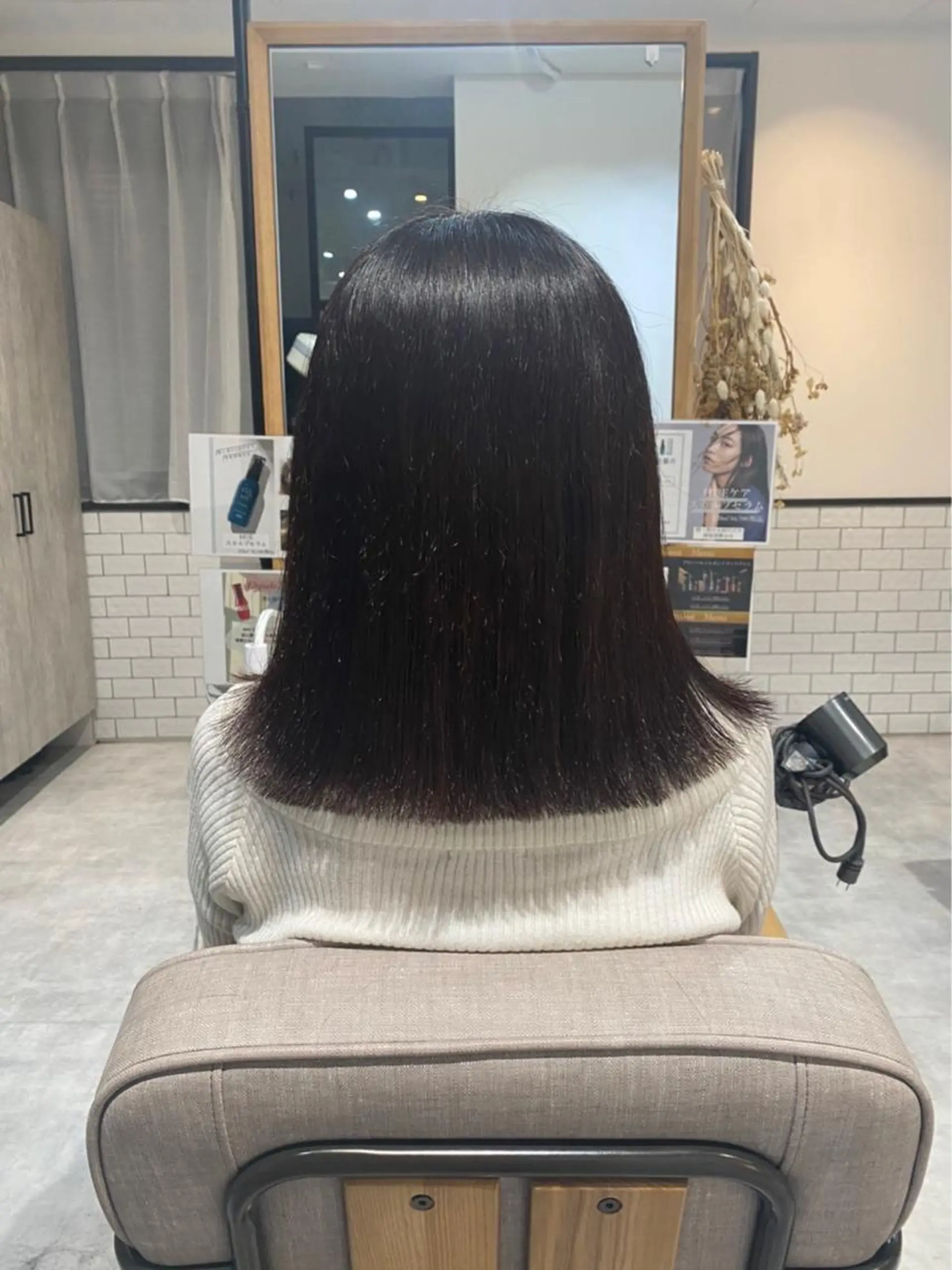 セミロング 髪質改善/堀江 ケアカラーtoshiのヘアスタイル