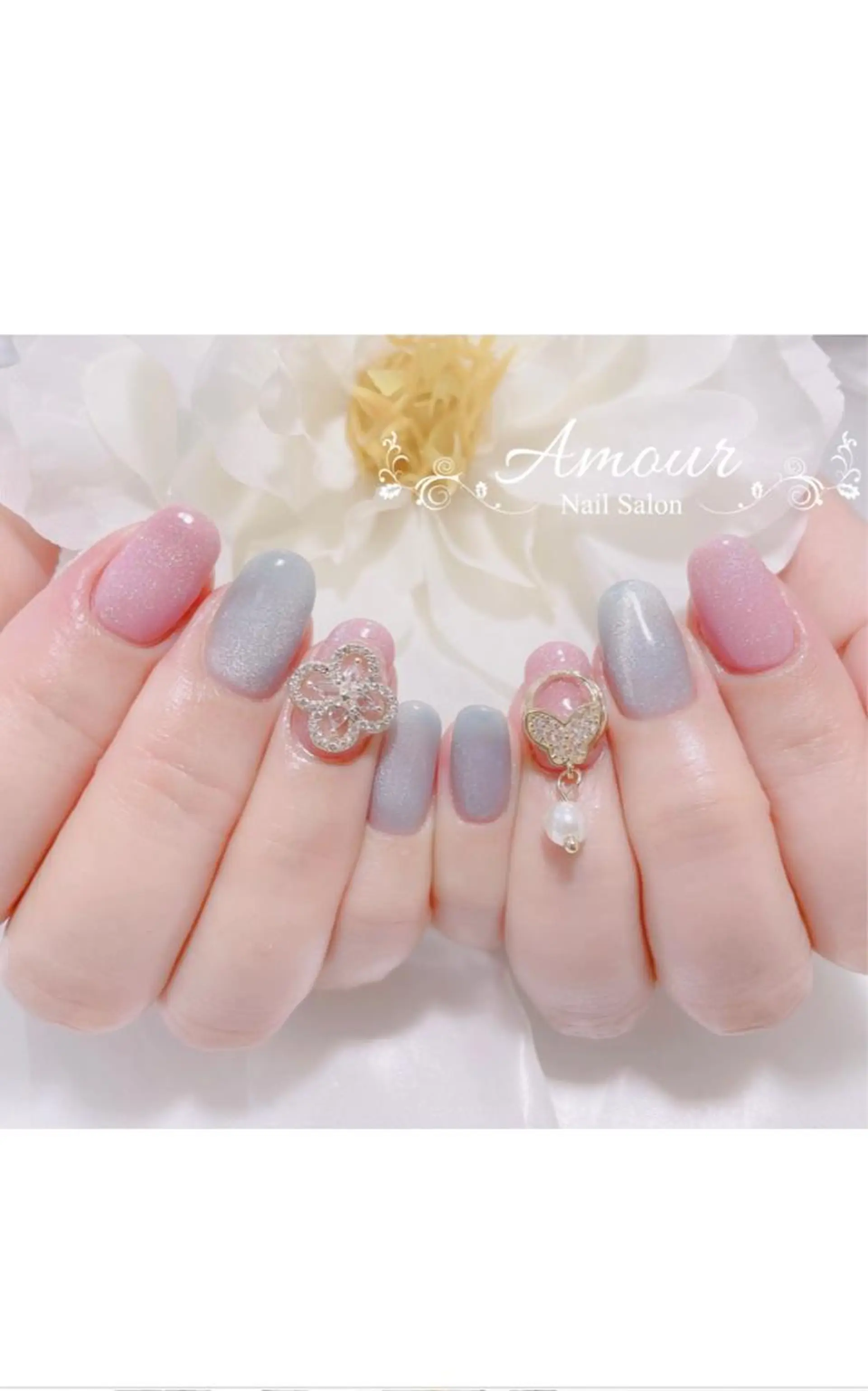 ネイル マグネットネイル nailsalon ♡amour♡のネイルデザイン
