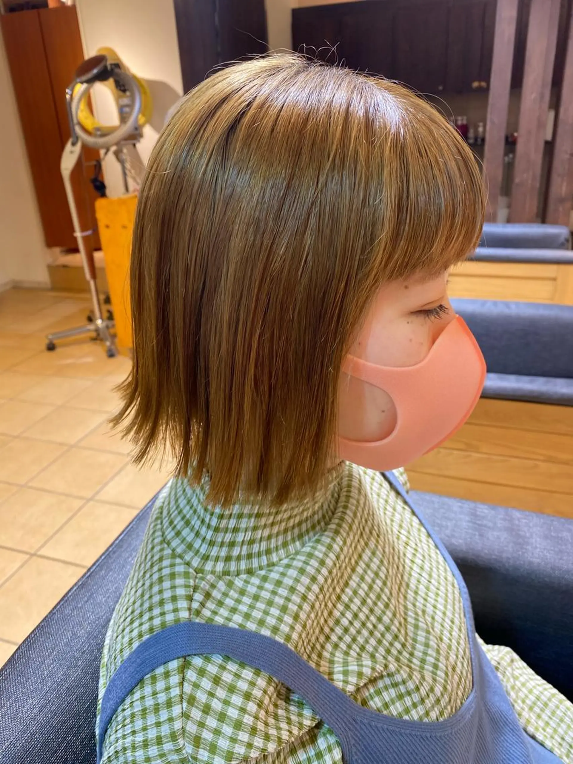 ショート 切りっぱなしボブ ボブ トリートメント AMANE🌼 ハヤシサオリのヘアスタイル