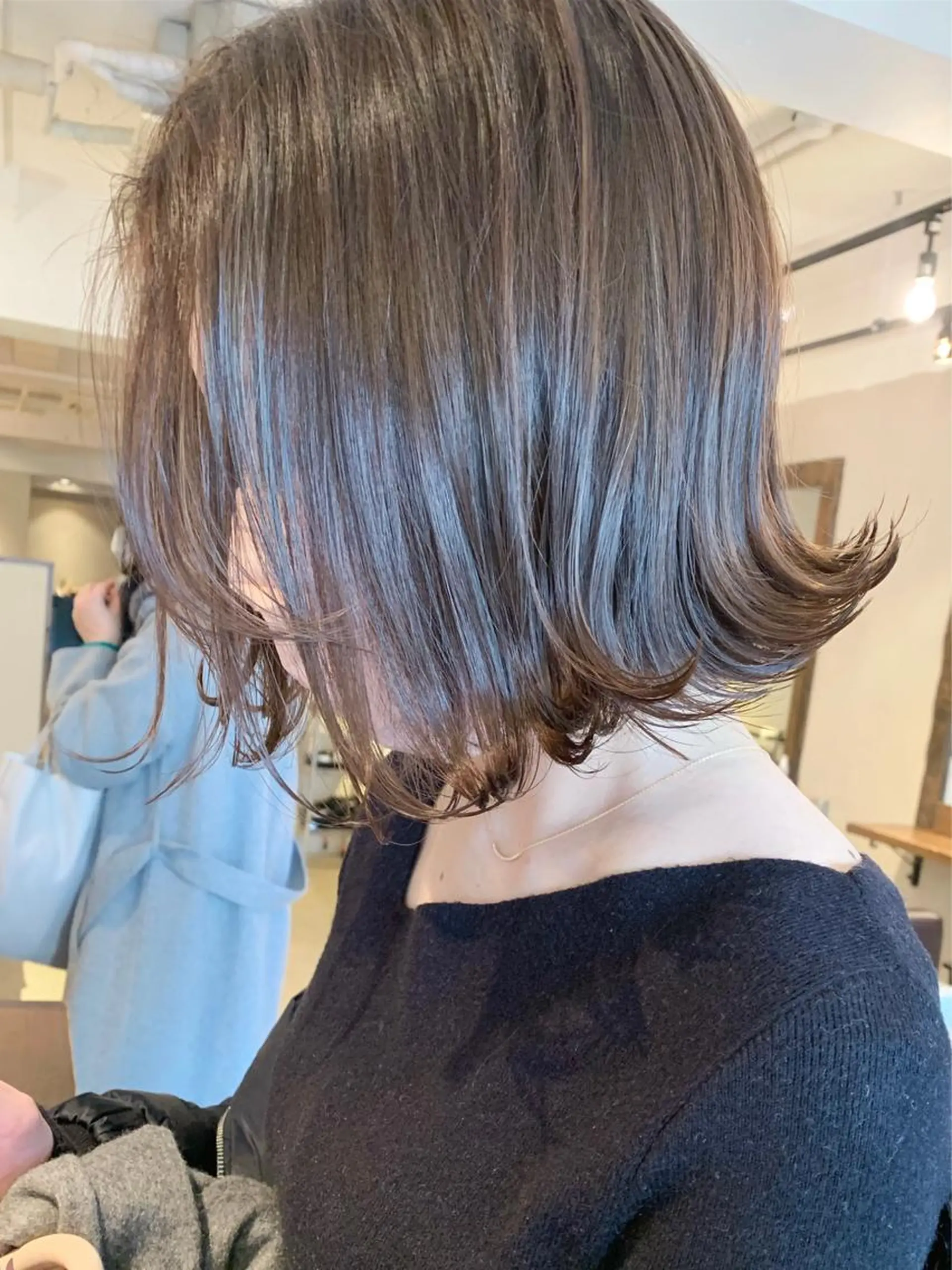 ショート カラー ヘアカラー トリートメント 透明感/オリーブ/ グレージュ/YUKAのヘアスタイル