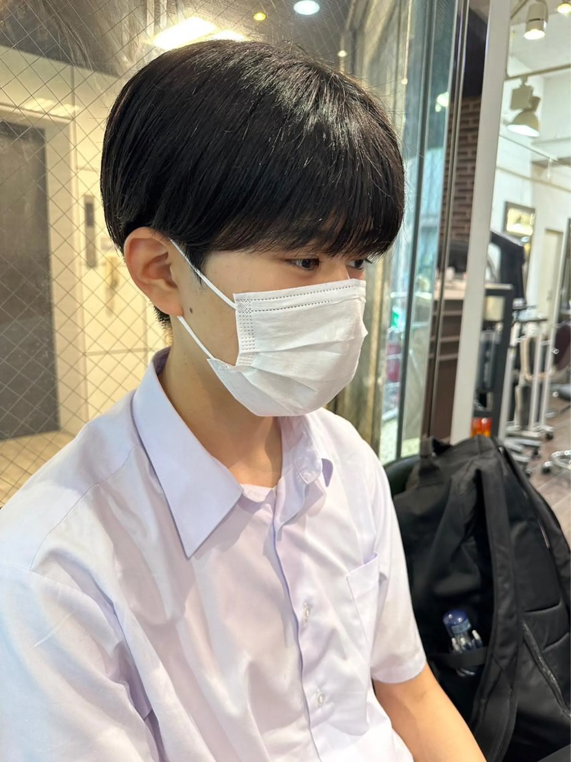 ショート 韓国風カラー 学生 髪質改善 韓国風ヘア トリートメント メンズスタイル Hitomi🐶のヘアスタイル