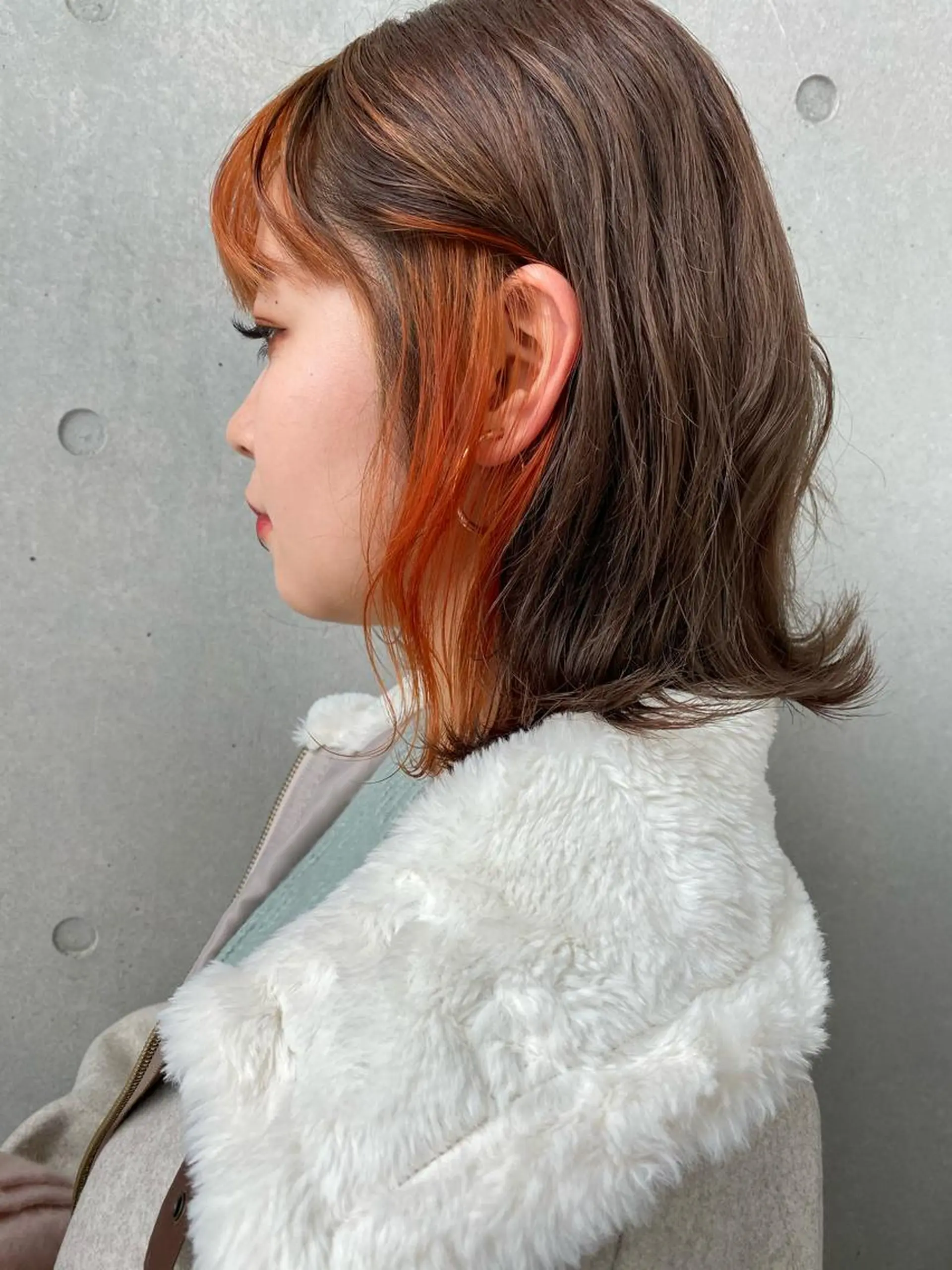 ミディアム カラー オレンジ lot所属・🪄 maasa🪄のヘアスタイル