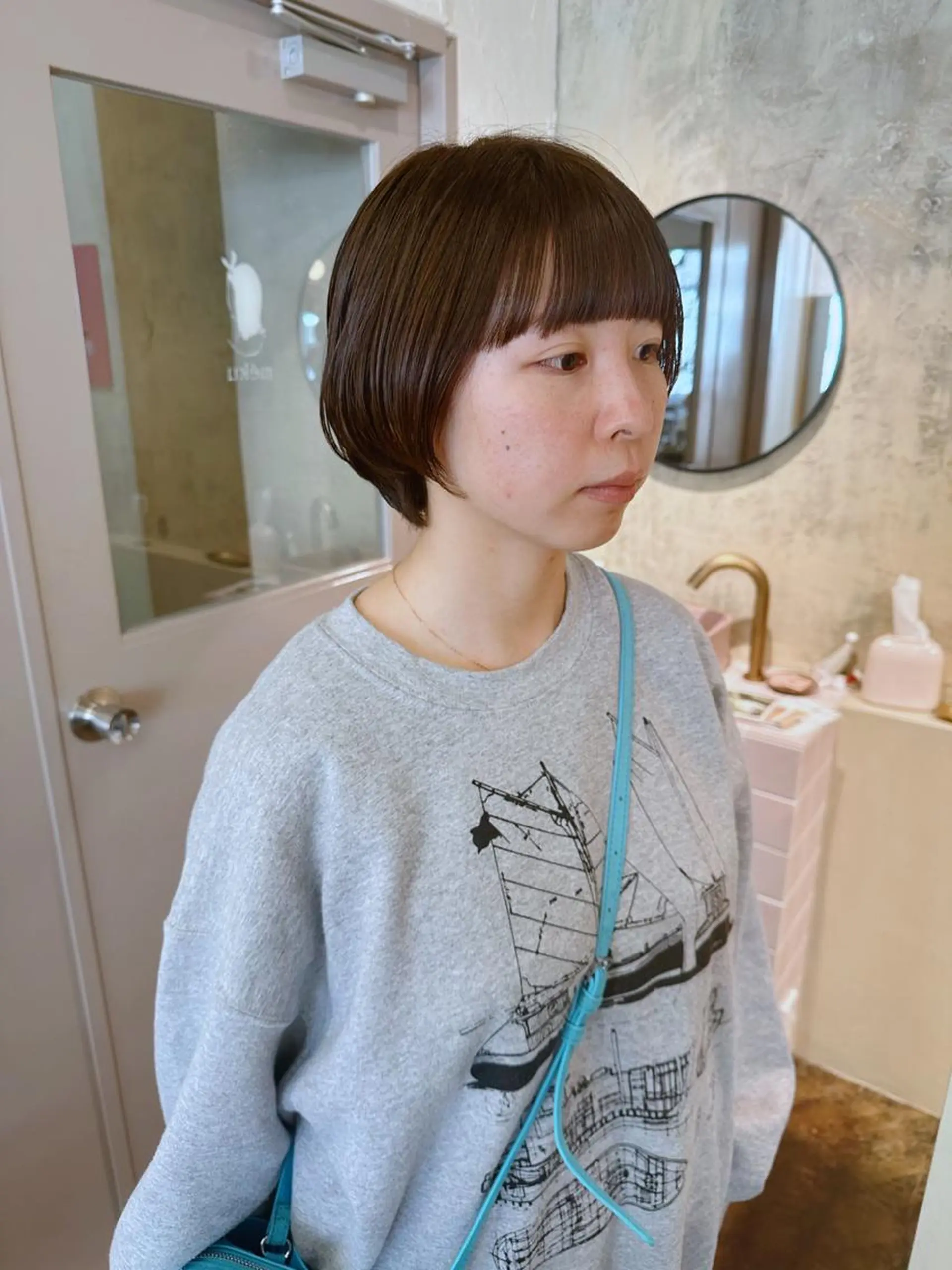 ショート カラー ショートヘア yupi🐈‍⬛ レイヤー/パーマのヘアスタイル