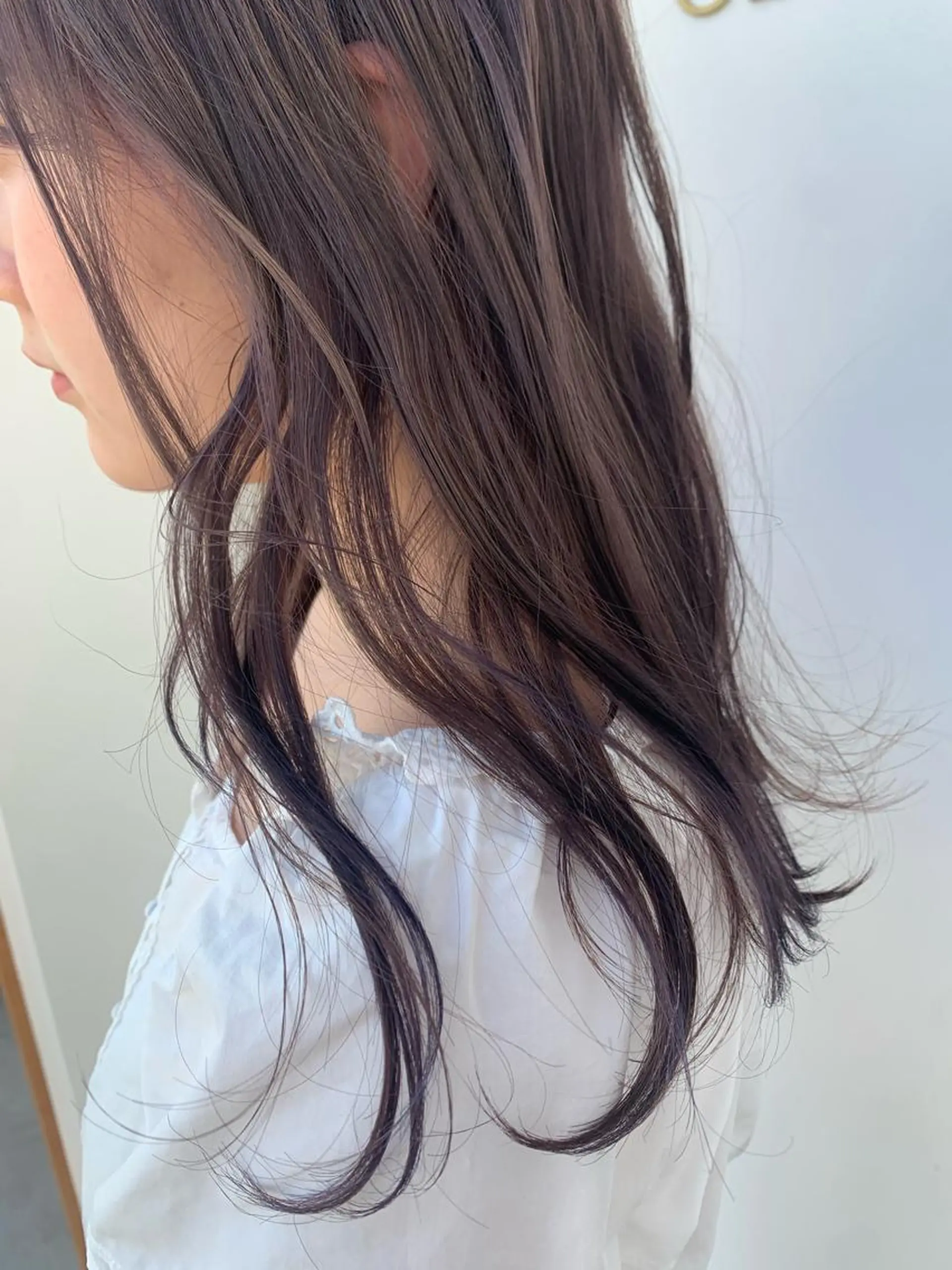 セミロング カラー ベージュカラー ラベンダーカラー ラベンダーベージュ ヘアカラー 中目黒🌼 🌼ハナのヘアスタイル
