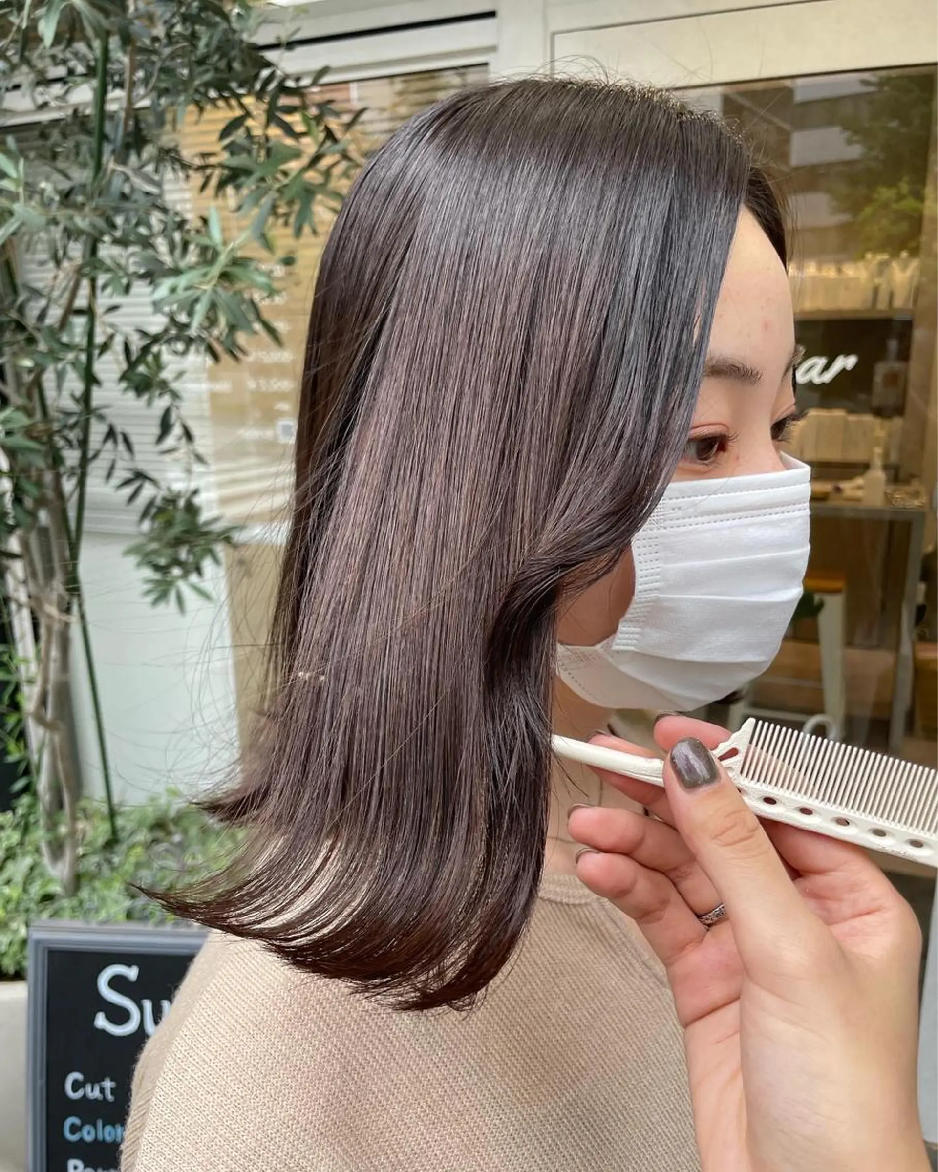 ミディアム カラー カット 縮毛矯正 トリートメント 髪質改善🌱 高橋みなみのヘアスタイル