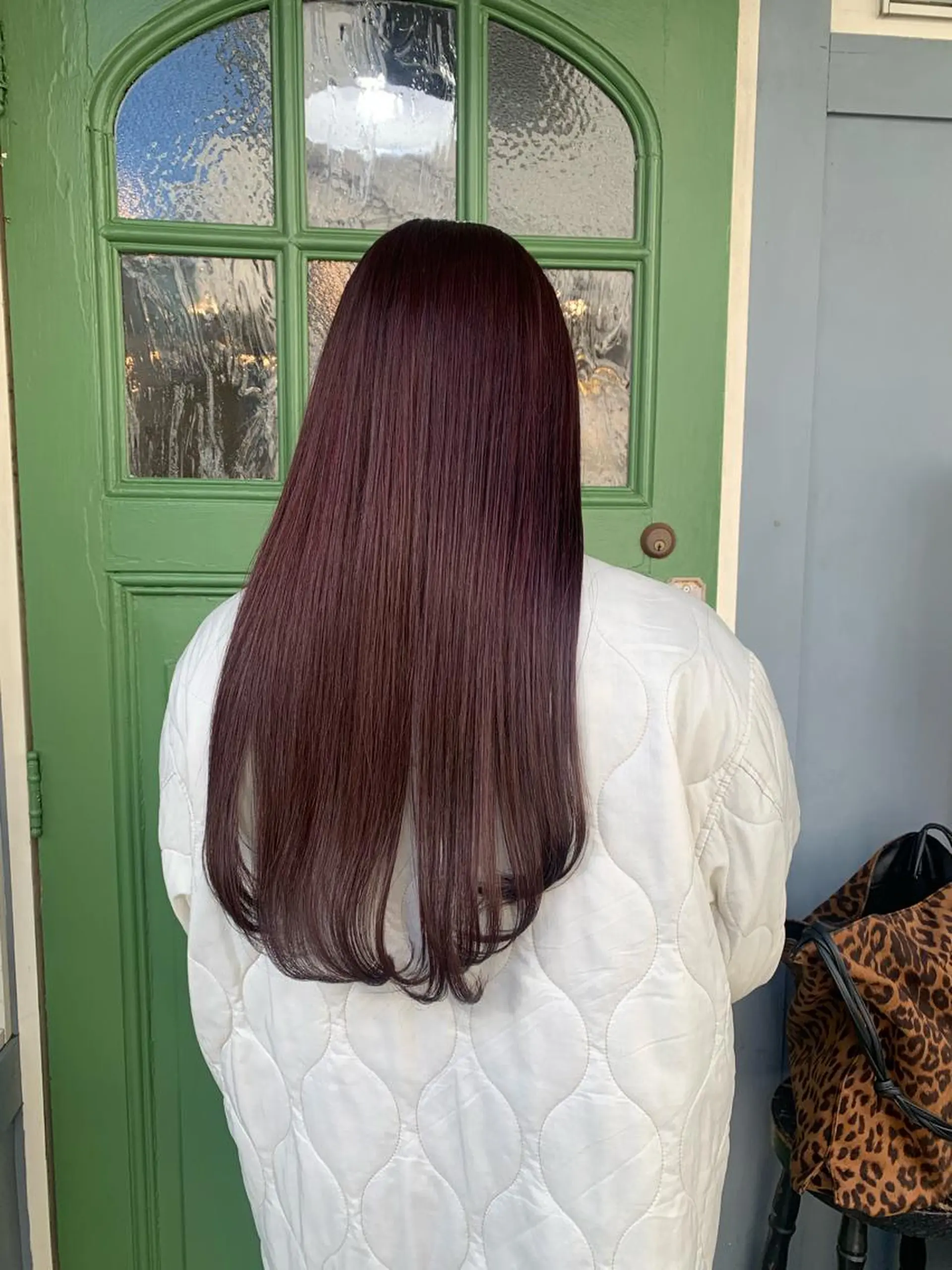 ロング カラー ピンクカラー ピンクパープル パープルカラー ヘアカラー 清水千優/パーマ/透 明感カラー/メンズのヘアスタイル