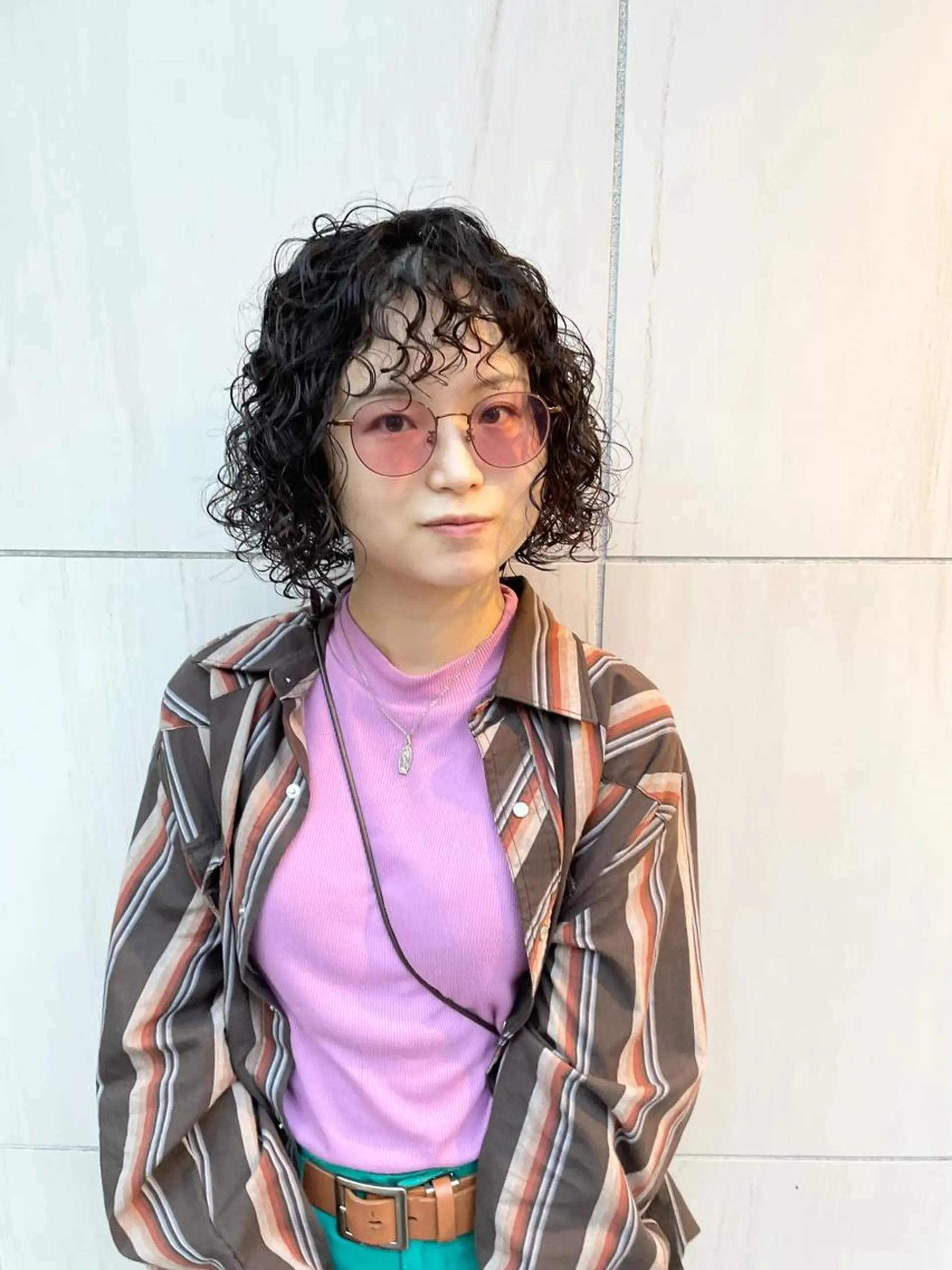 ミディアム カラー パーマ ヘアアレンジ メンズ キッズ ネイル マツエク・マツパ ミディアムパーマ メンズパーマ tatsumi/ボブ ウルフ/レイヤーのヘアスタイル