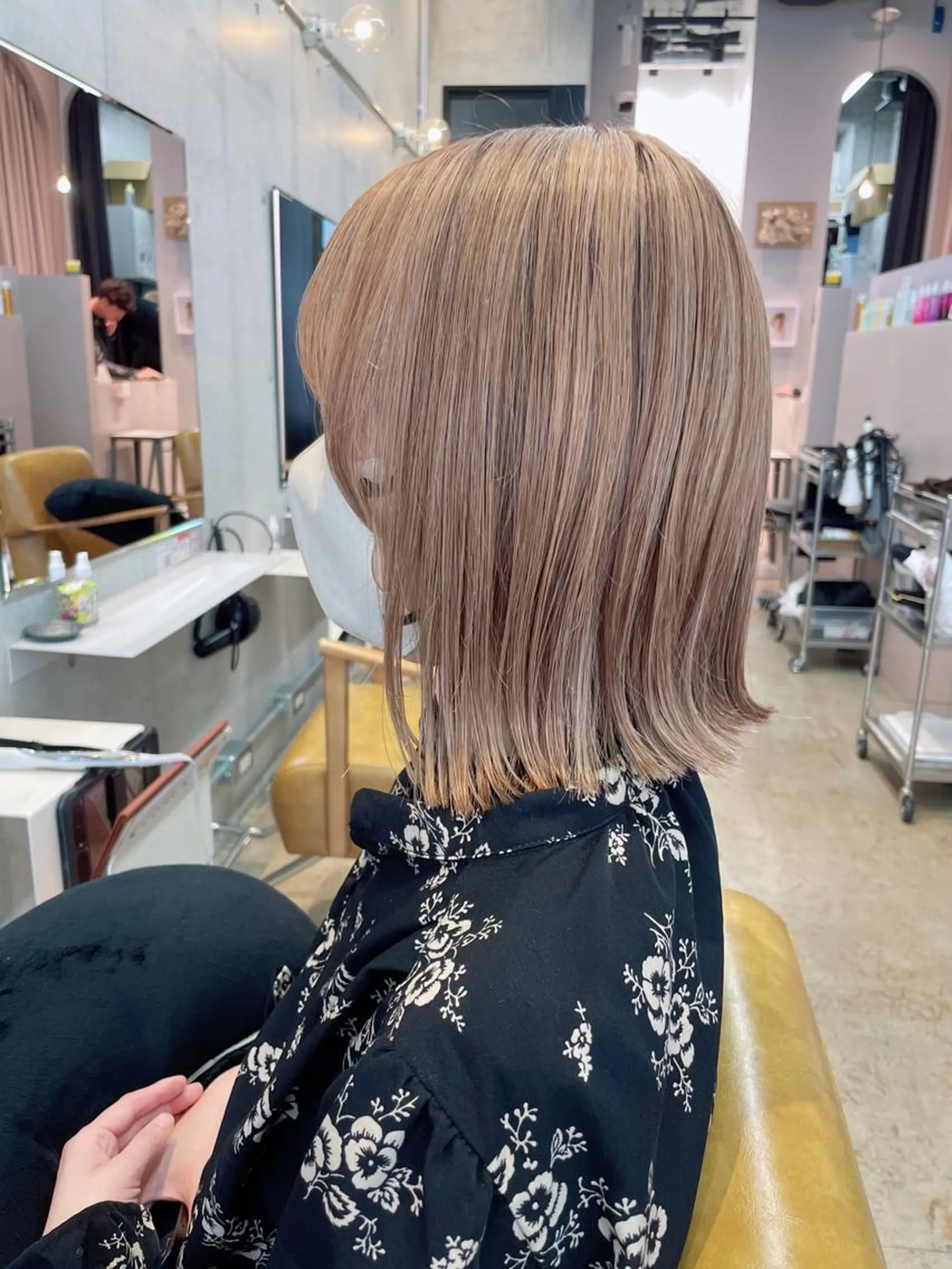 ミディアム カット ヘアカラー 【髪質改善✨】 sanaのヘアスタイル