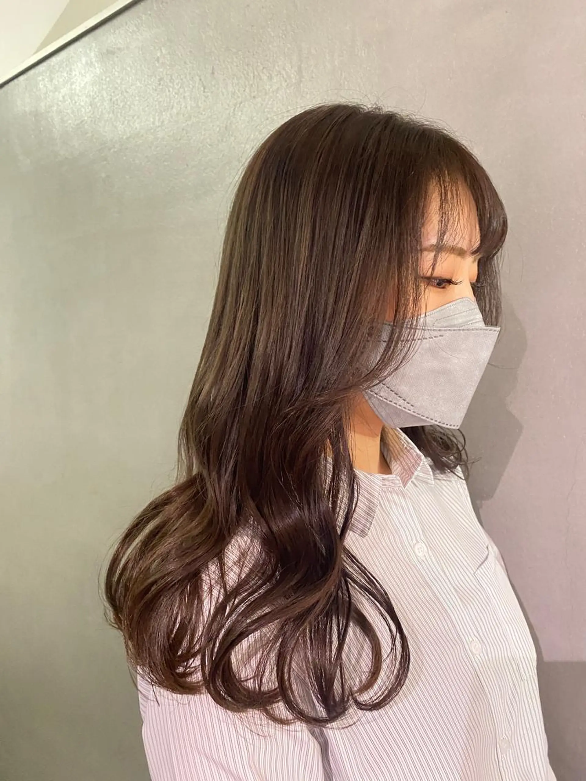 セミロング カラー 透明感カラー とびまつ /ショート/脱白髪染のヘアスタイル