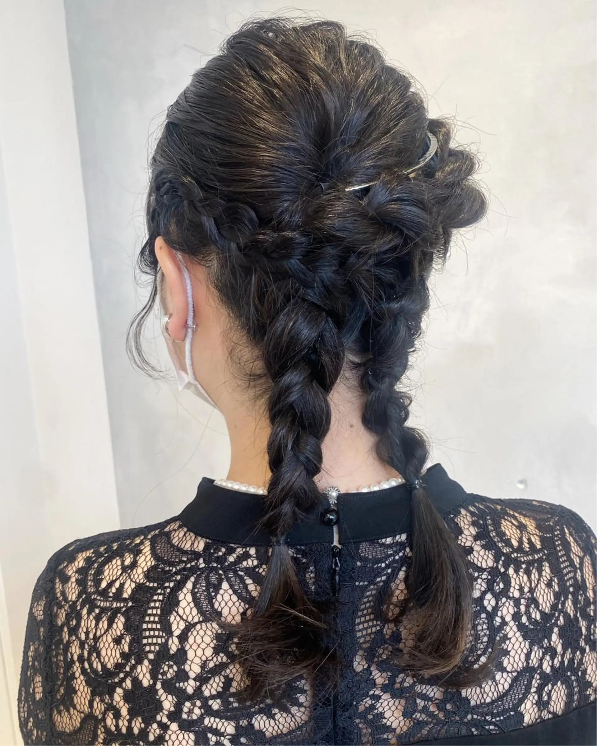 ミディアム ヘアアレンジ デザインカラー/パー マ🦖外岡咲希🦖のヘアスタイル