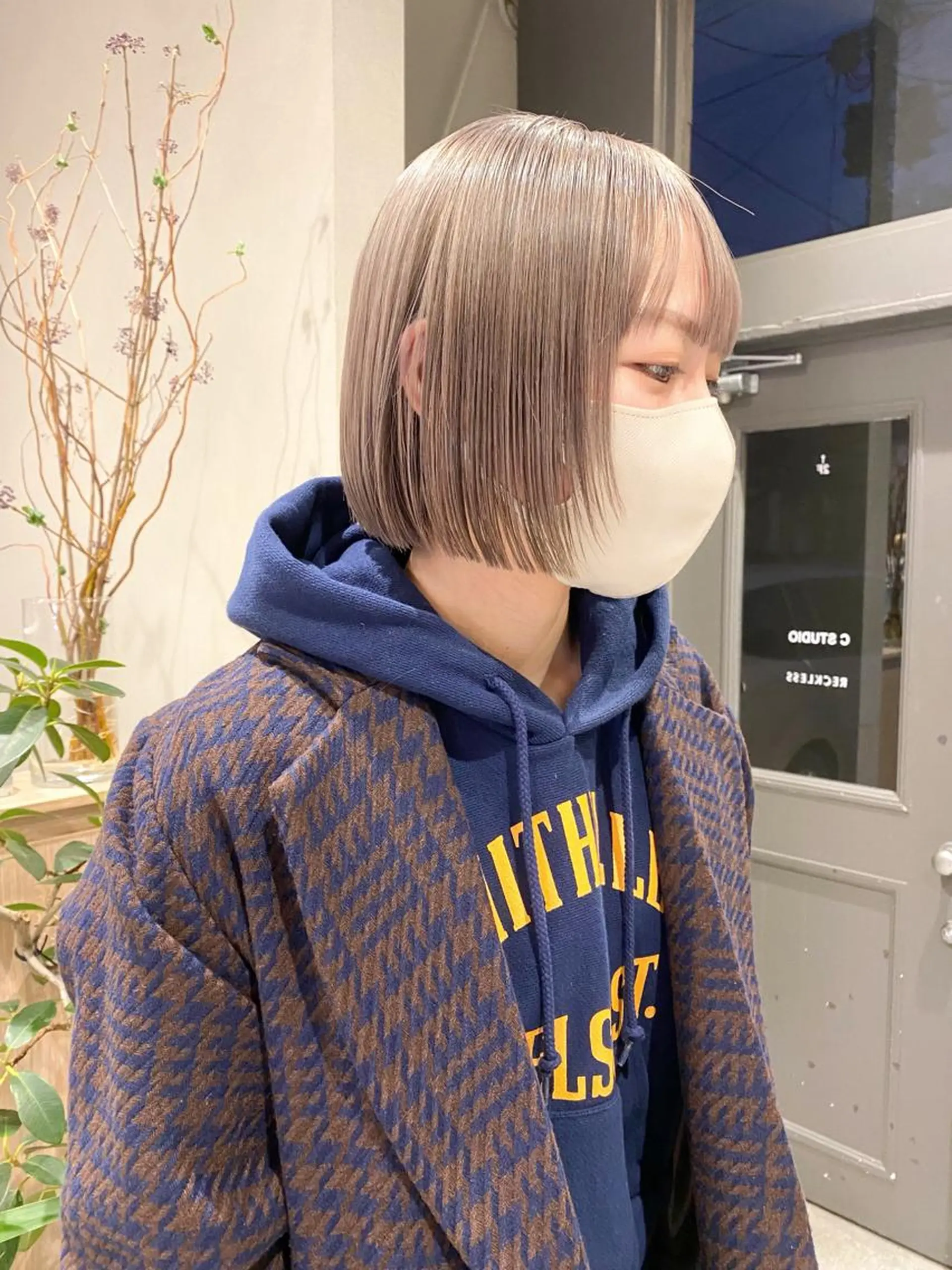 ショート カラー ボブ/ミニボブ 透明感カラーkadoのヘアスタイル