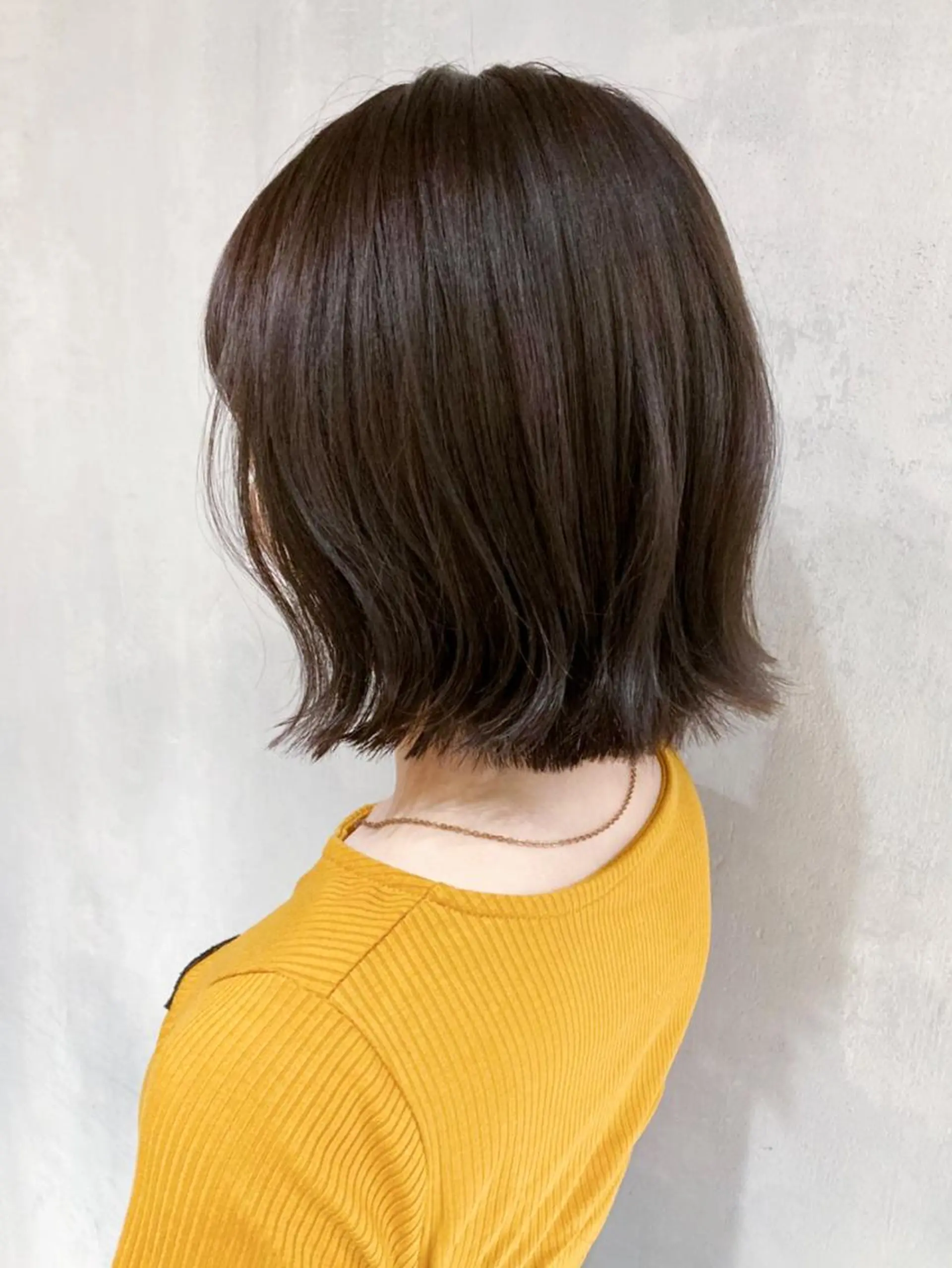 ミディアム カラー パーマ ヘアアレンジ ブラウンカラー オリーブブラウン ITbyALBUM 藤沢店のヘアスタイル