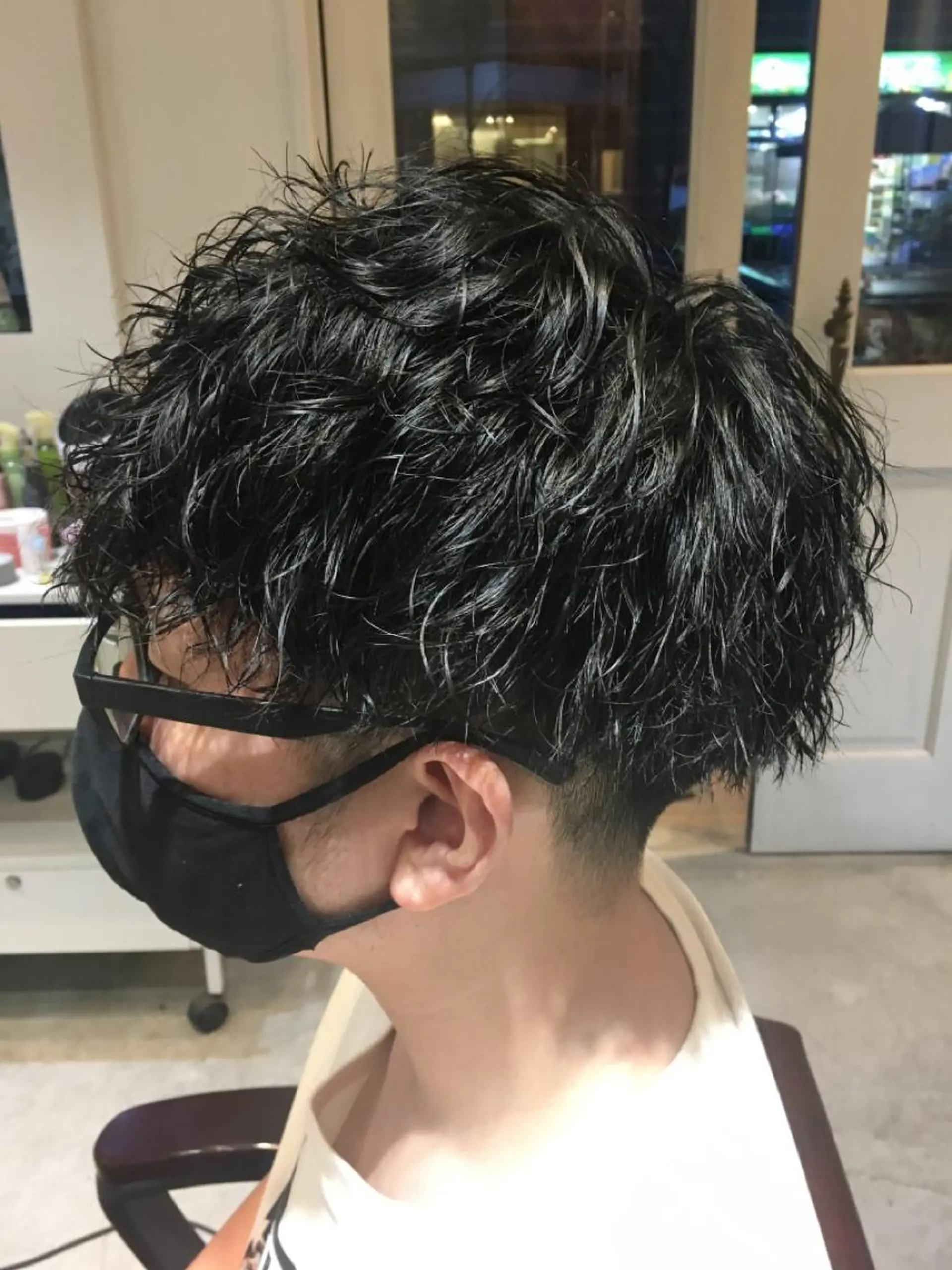 ショート パーマ メンズ カット パーマ 🦩パーマン🦩佐藤 航太のヘアスタイル