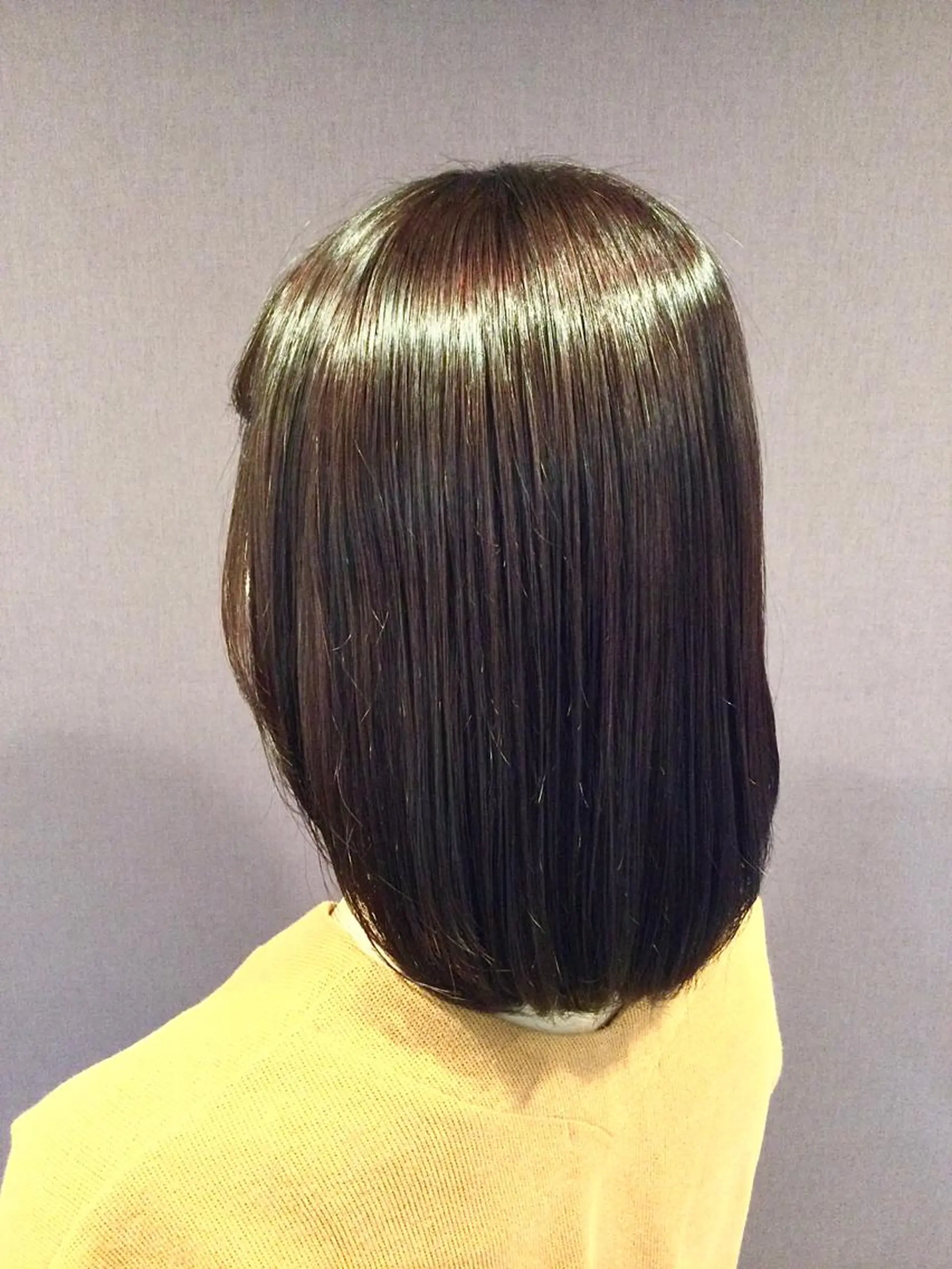 ミディアム カラー パーマ 髪質改善 縮毛矯正 トリートメント Annon プライベートサロンのヘアスタイル