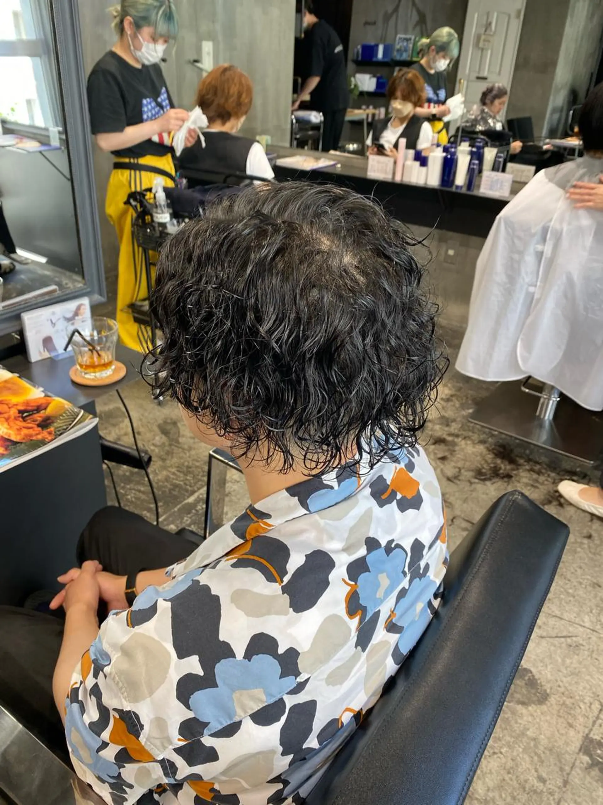ショート パーマ メンズ カット パーマ 八戸パーマ/メンズパ ーマ/シンゴ。のヘアスタイル