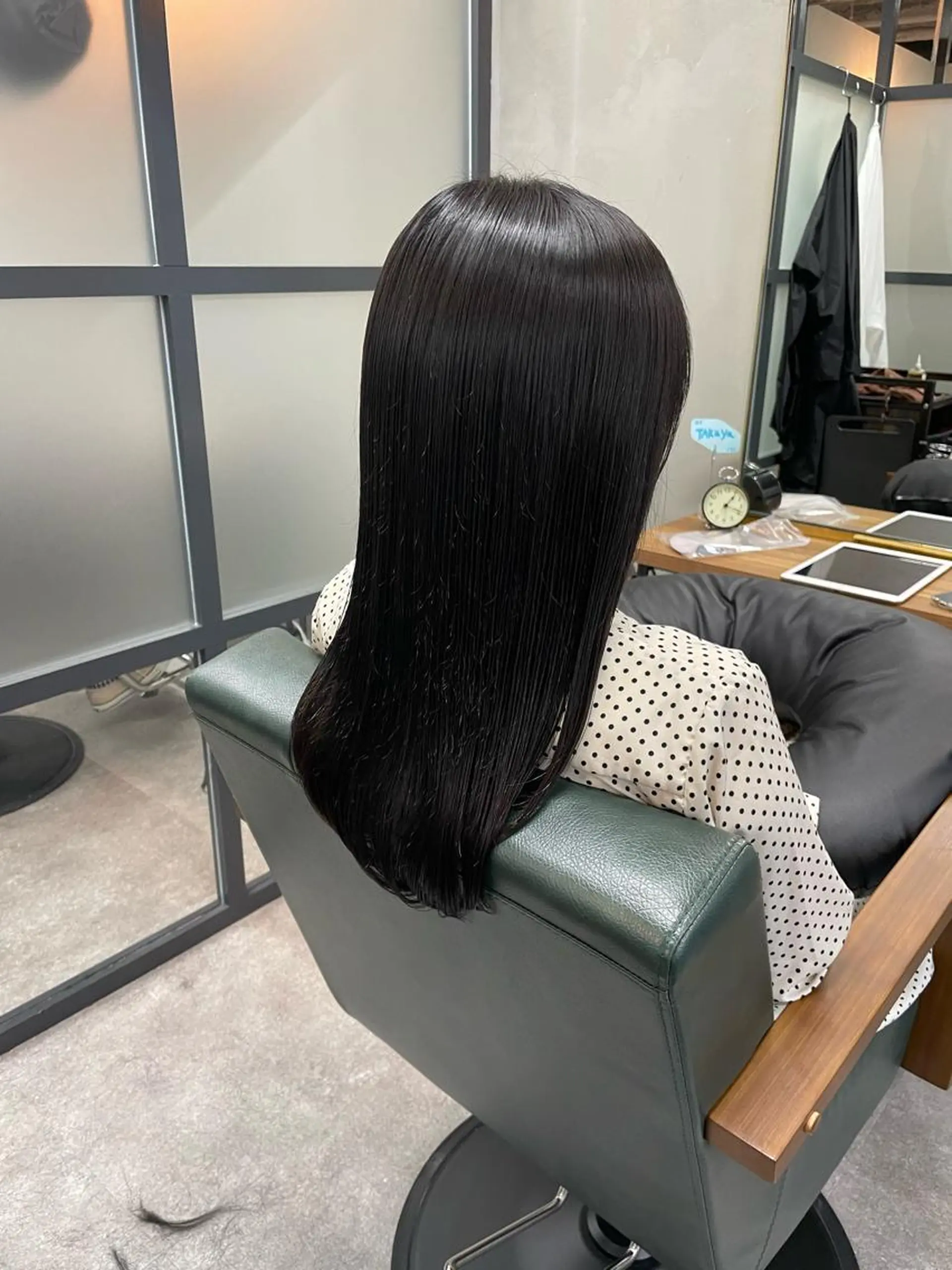 ロング カット 縮毛矯正 トリートメント S.BROOM なんばTAKUYAのヘアスタイル